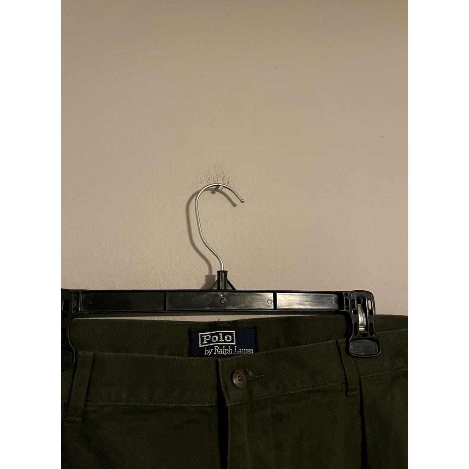 Polo Ralph Lauren VINTAGE Polo Ralph Lauren Chino Pants Mens 42x32 Olive Green Pleated 100% Cotton Classic Slim/Regular Pockets USA Preppy Style 42x32 Size US XL / EU 56 / 4 - 3 Thumbnail