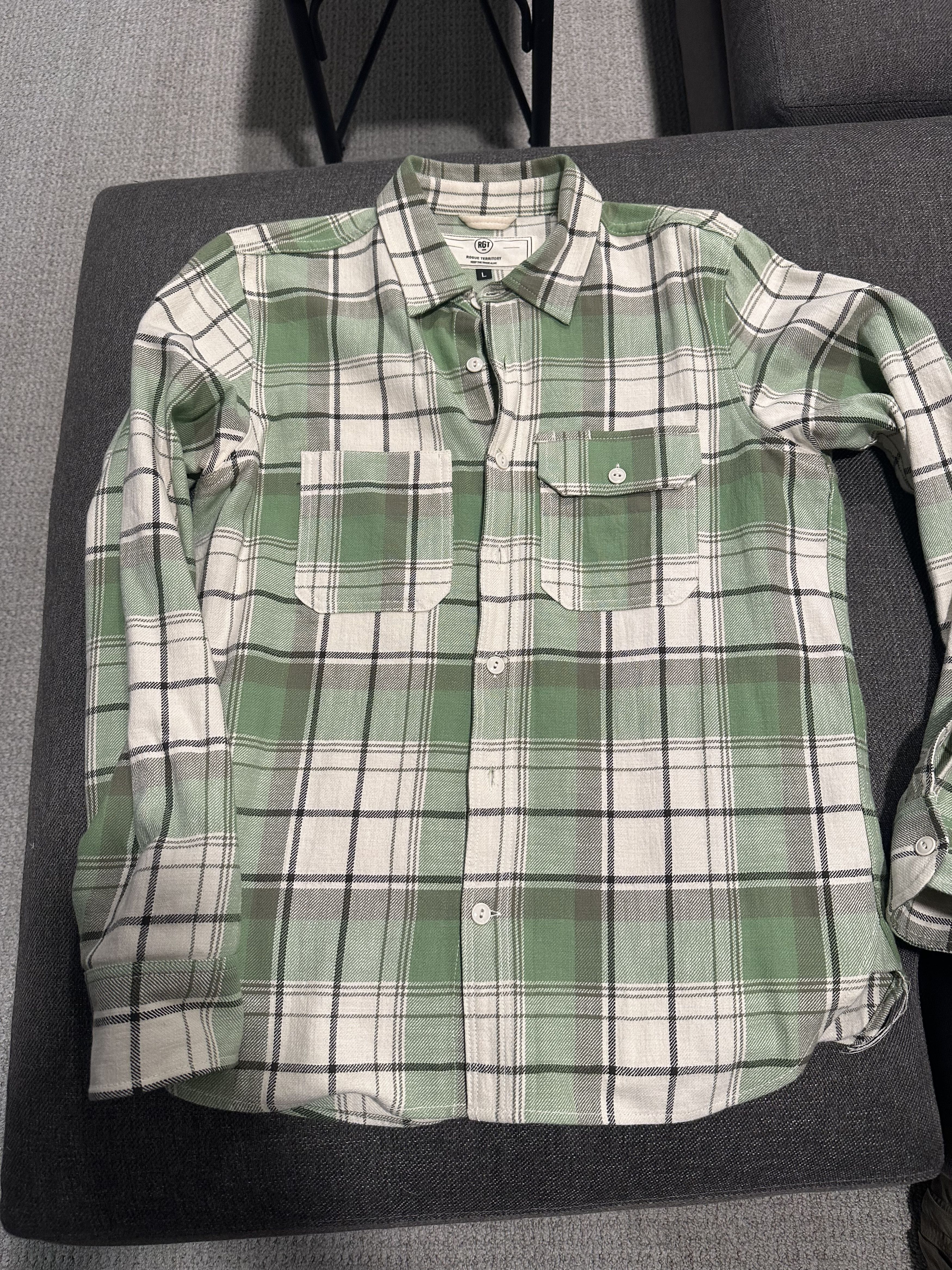 Rogue Territory Field Shirt- Slub Plaid Size US L / EU 52-54 / 3 - 2 Thumbnail