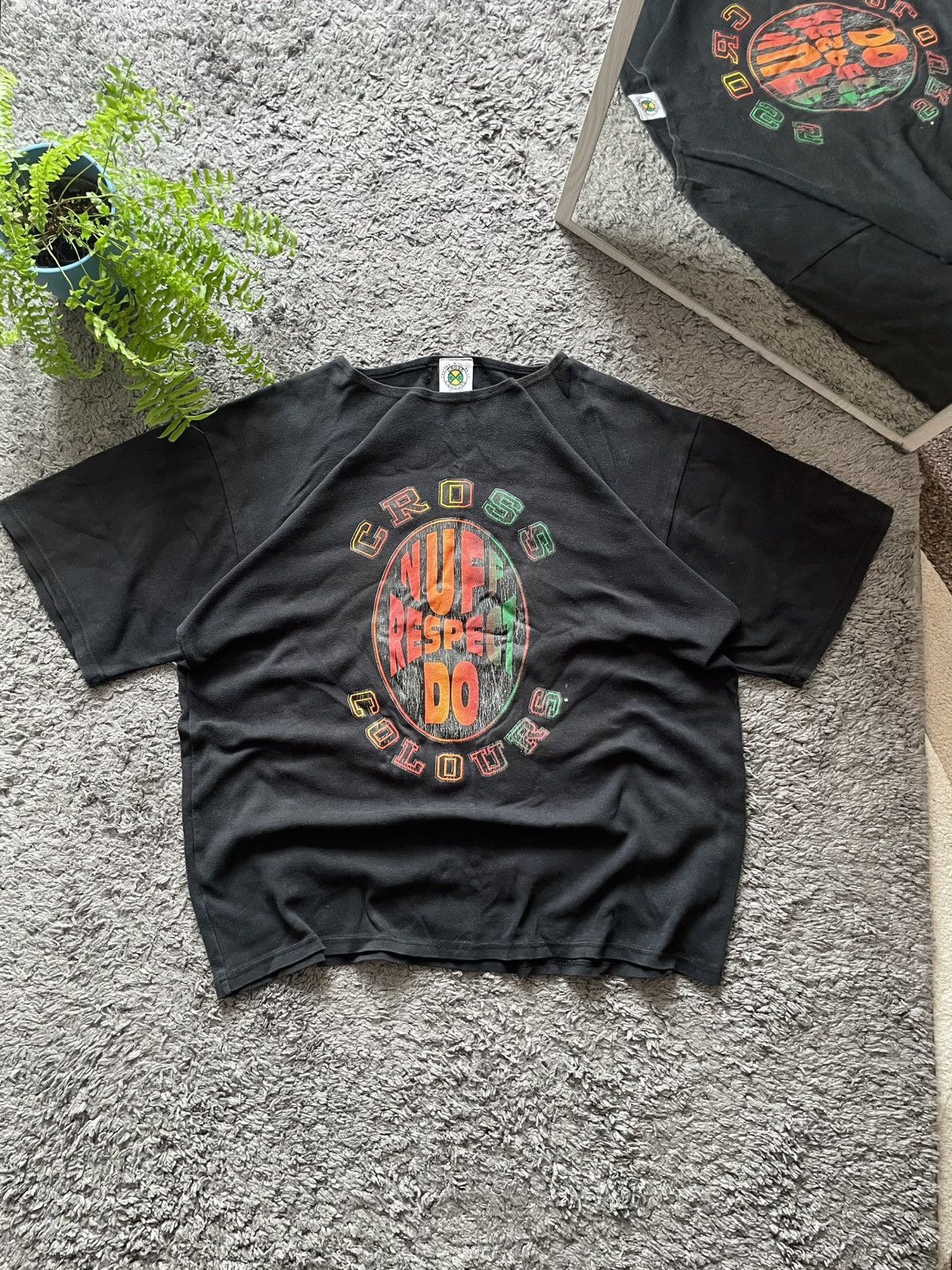 Cross Colours × Vintage 90s Cross Colours T-Shirt Streetwear Vintage Logo Rare Y2k Size US XL / EU 56 / 4 - 1 Thumbnail