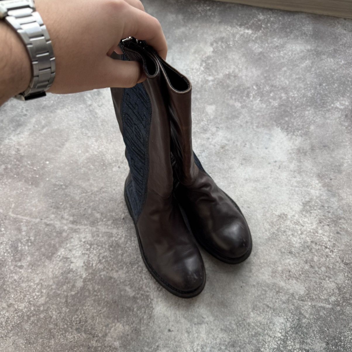 Dirk Bikkembergs Dirk Bikkembergs Leather Hi Boots Size US 9 / IT 39 - 8 Thumbnail