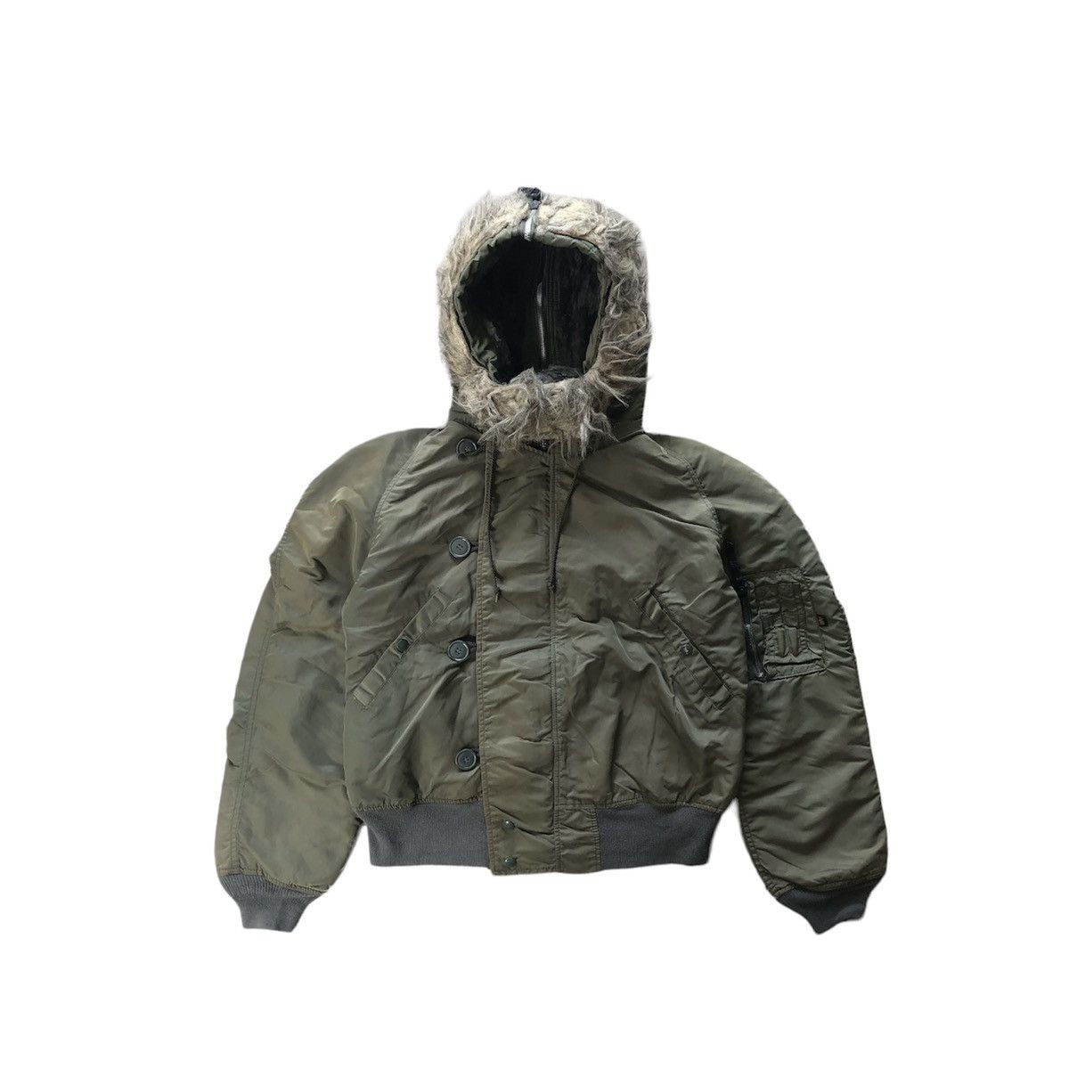 Alpha Industries Alpha industrie with faux fur hood N-2B Size US M / EU 48-50 / 2 - 1 Thumbnail