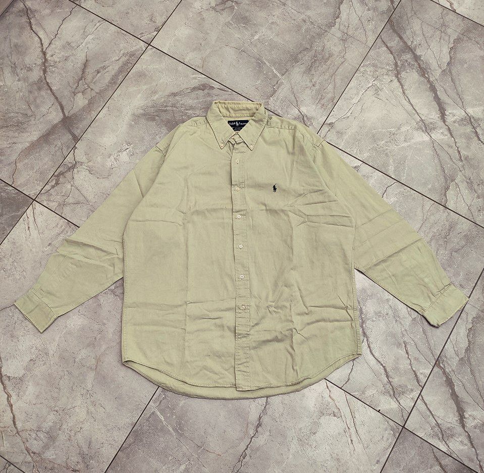 Ralph Lauren Ralph Lauren Shirt Pony Logo Cotton Oxford Olive L size Size US L / EU 52-54 / 3 - 1 Thumbnail