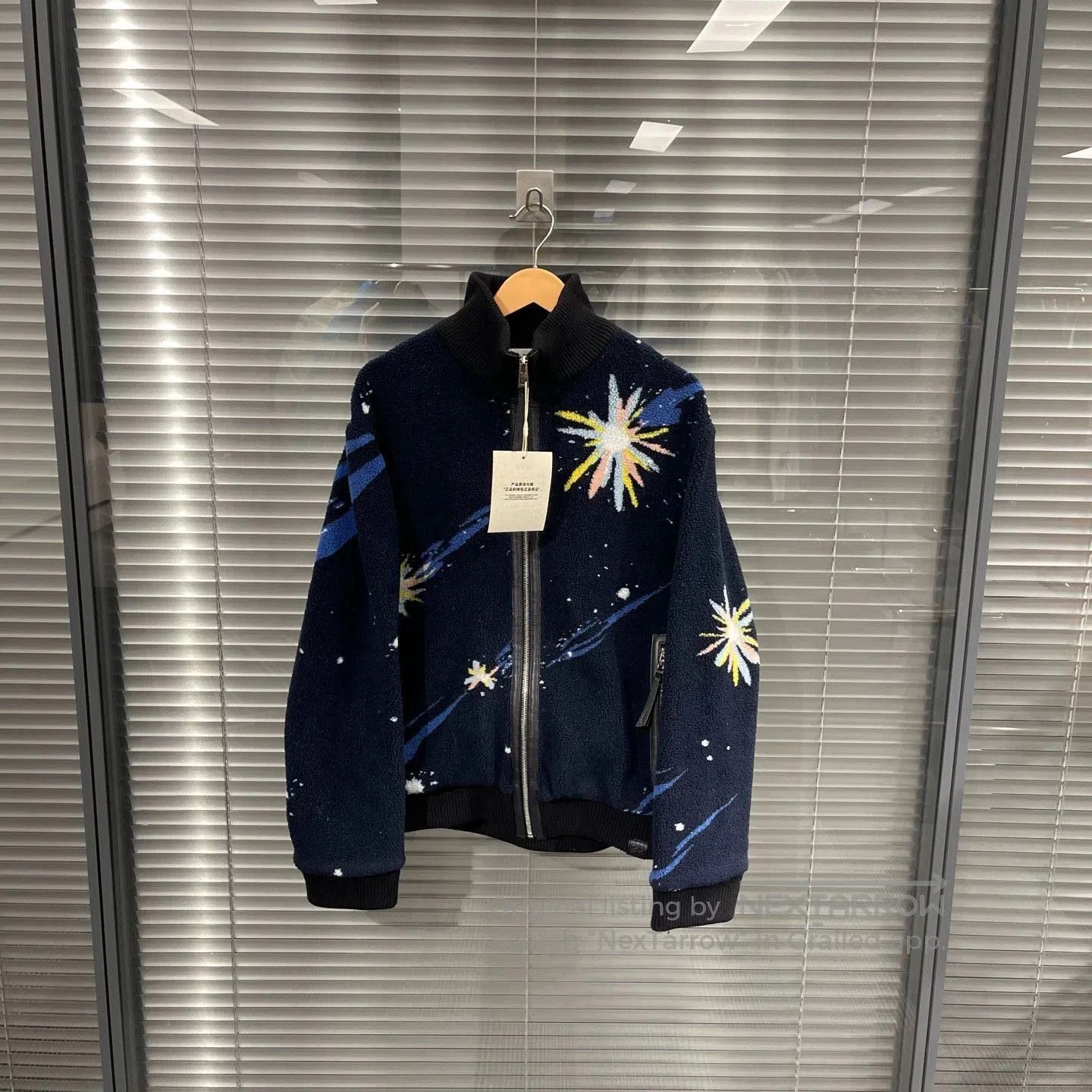 Loewe Multi Colored Star Print Zip-Up Bomber Jacket. Size US S / EU 44-46 / 1 - 1 Thumbnail