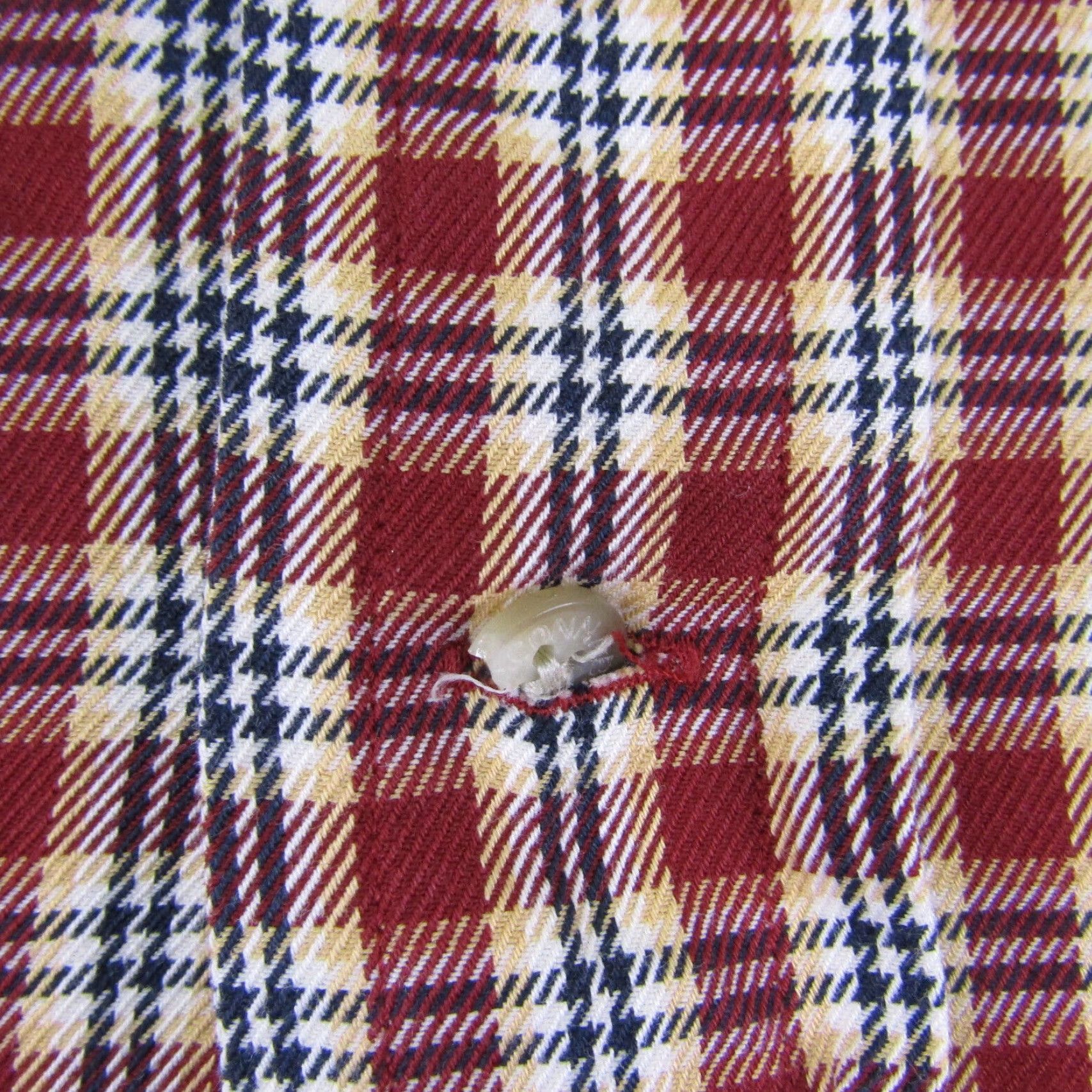 Faconnable VINTAGE Faconnable Shirt Mens XL Red Plaid Button-Up Cotton Twill Outdoors Size US XL / EU 56 / 4 - 4 Thumbnail