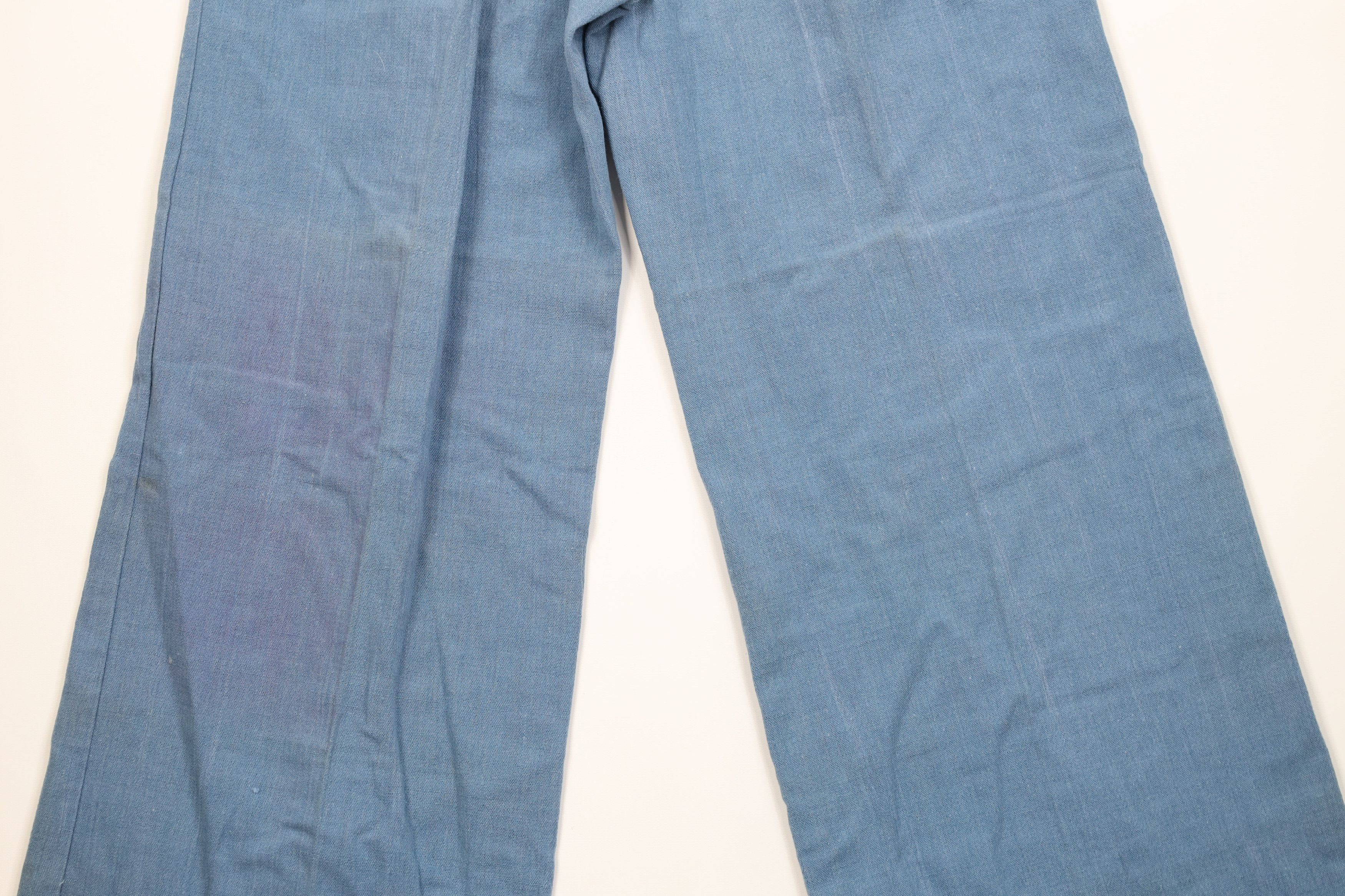 Vintage Vintage 60s 70s Streetwear Bell Bottoms Pants Blue USA Size 27" / US 4 / IT 40 - 12 Thumbnail