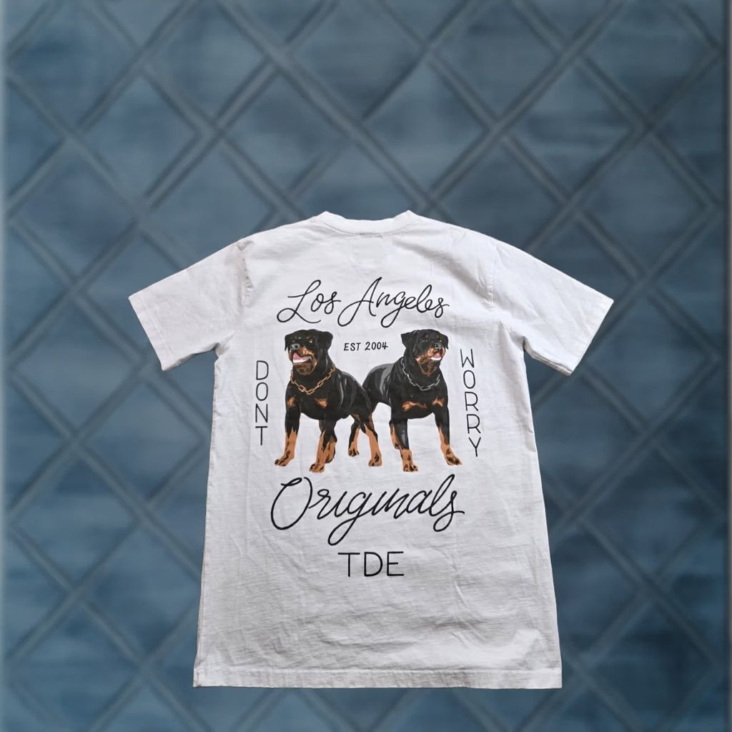 Vintage TDE Shirt Medium Mens White Don’t Worry Crew Neck Short Sleeve Logo Hip Hop Music T-Shirt Size US M / EU 48-50 / 2 - 1 Thumbnail
