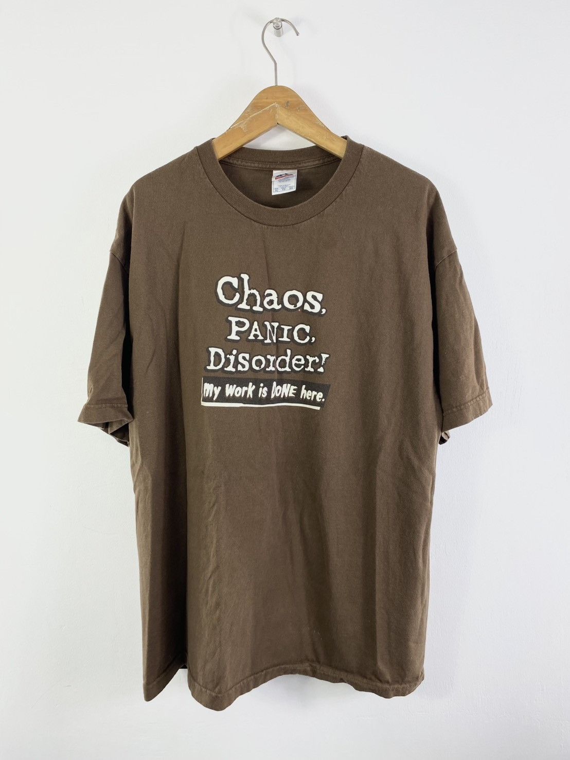 Japanese Brand × Vintage Vintage Y2K Slogan Tee Size US XL / EU 56 / 4 - 1 Thumbnail