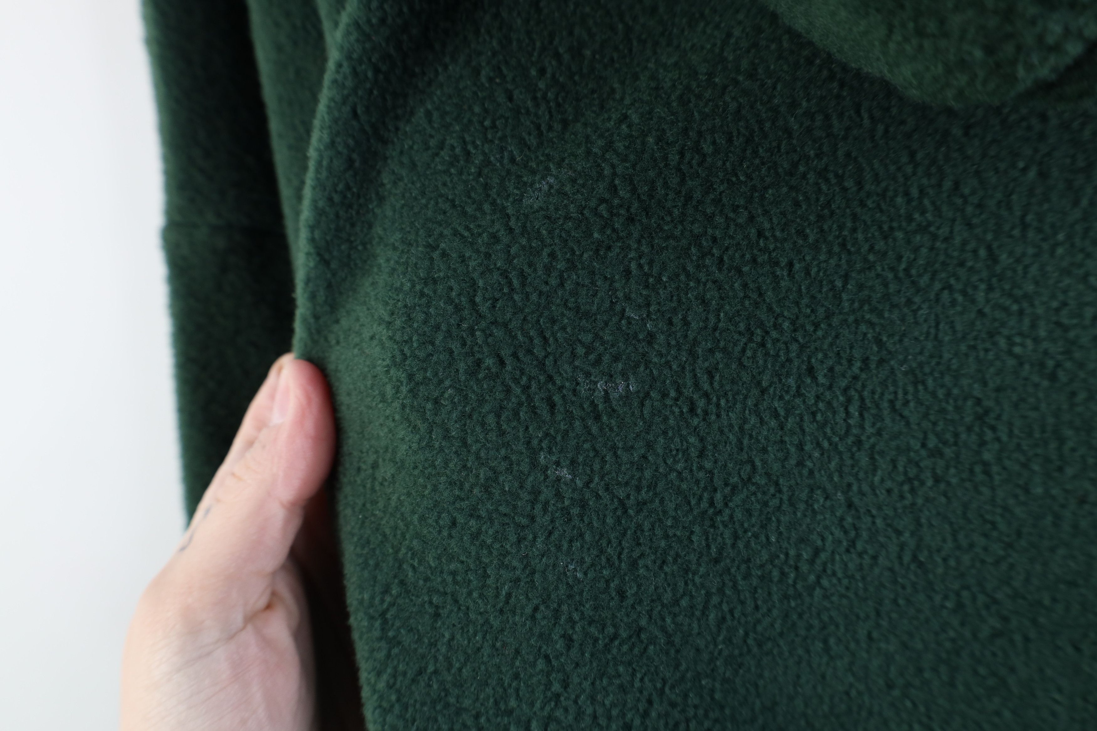Vintage Vintage 90s Streetwear Blank Fleece Hoodie Sweatshirt Green Size US M / EU 48-50 / 2 - 10 Thumbnail