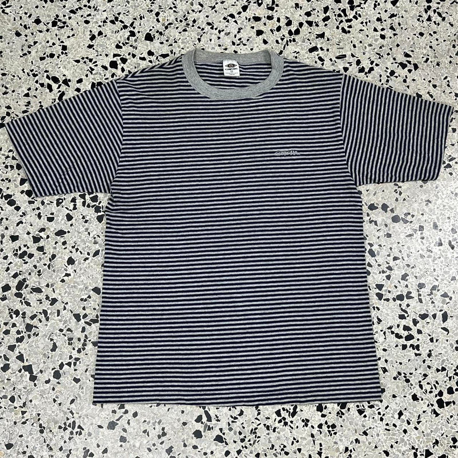 Hook-Ups × Vintage VINTAGE Y2K GOTCHA BRAND STRIPED TEE Size US M / EU 48-50 / 2 - 2 Thumbnail