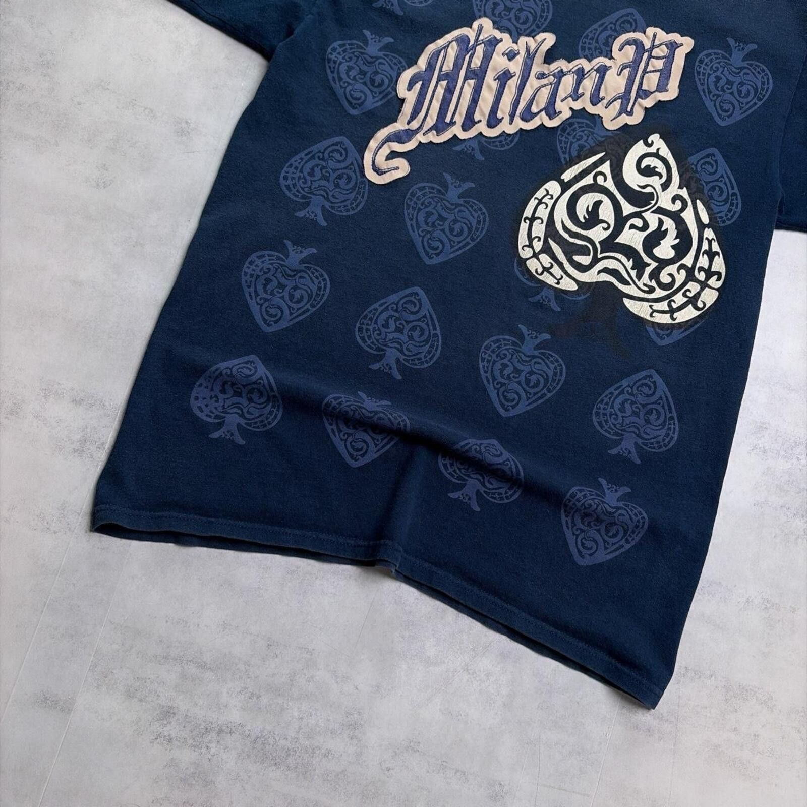 Other Y2K Navy Milan Grunge Gothic Skater T-Shirt Size US M / EU 48-50 / 2 - 4 Thumbnail
