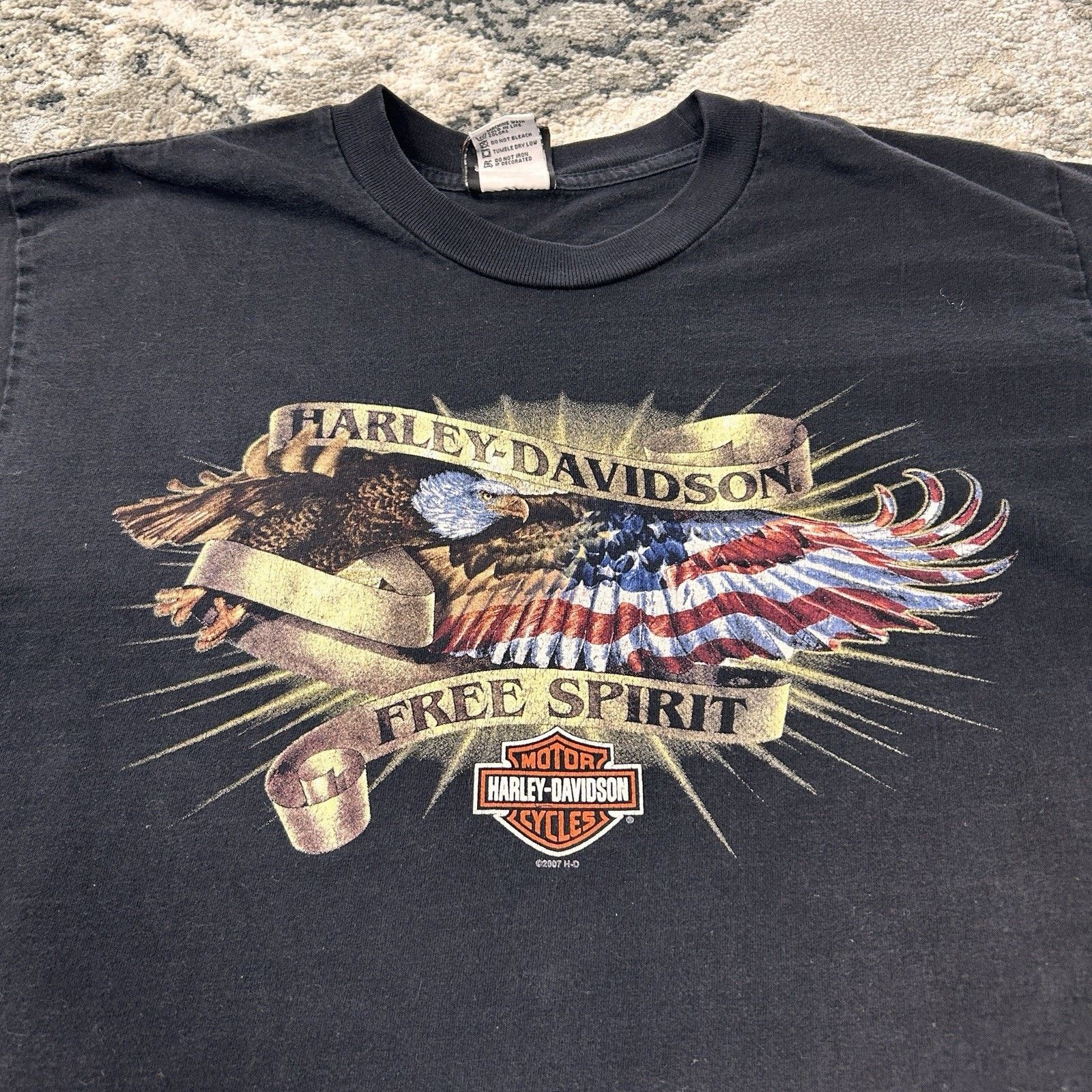 & Other Stories Vintage 2007 Harley-Davidson Las Vegas Free Spirit Eagle L Size US L / EU 52-54 / 3 - 2 Thumbnail