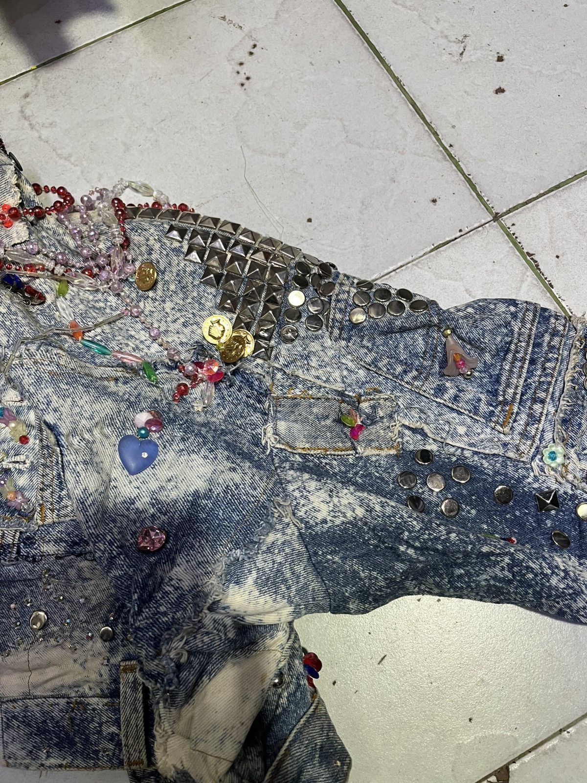 Levi's 🔥🔥🔥 Very Rare Levis Patchwork X Tony Alamo Denim Jacket Size US S / EU 44-46 / 1 - 16 Thumbnail