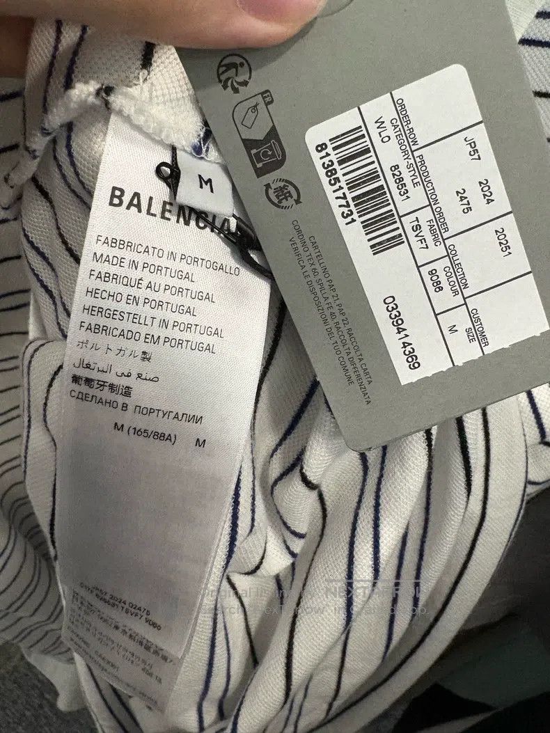 Balenciaga Balenciaga Striped polo short-sleeved shirt Size US M / EU 48-50 / 2 - 5 Thumbnail