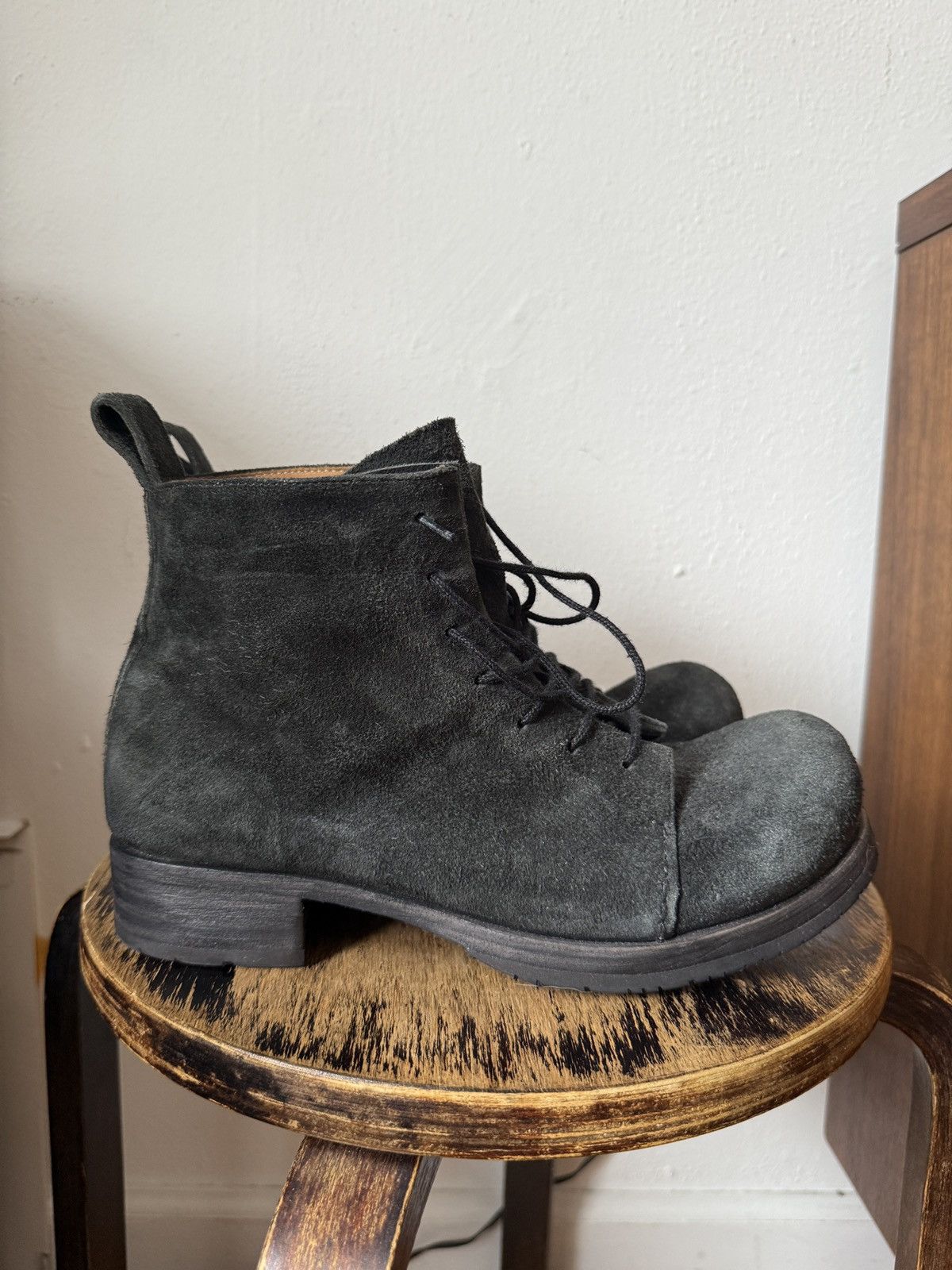 Ma+ MA+ Black Reverse Leather Boots Size US 8.5 / EU 41-42 - 3 Thumbnail
