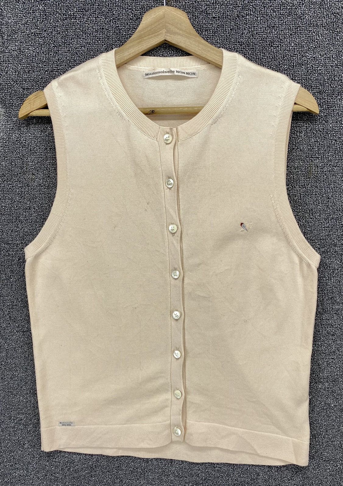 Issey Miyake Vintage Issey Miyake Mademoiselle Non Non Button Up Vest Size L / US 10 / IT 46 - 1 Thumbnail