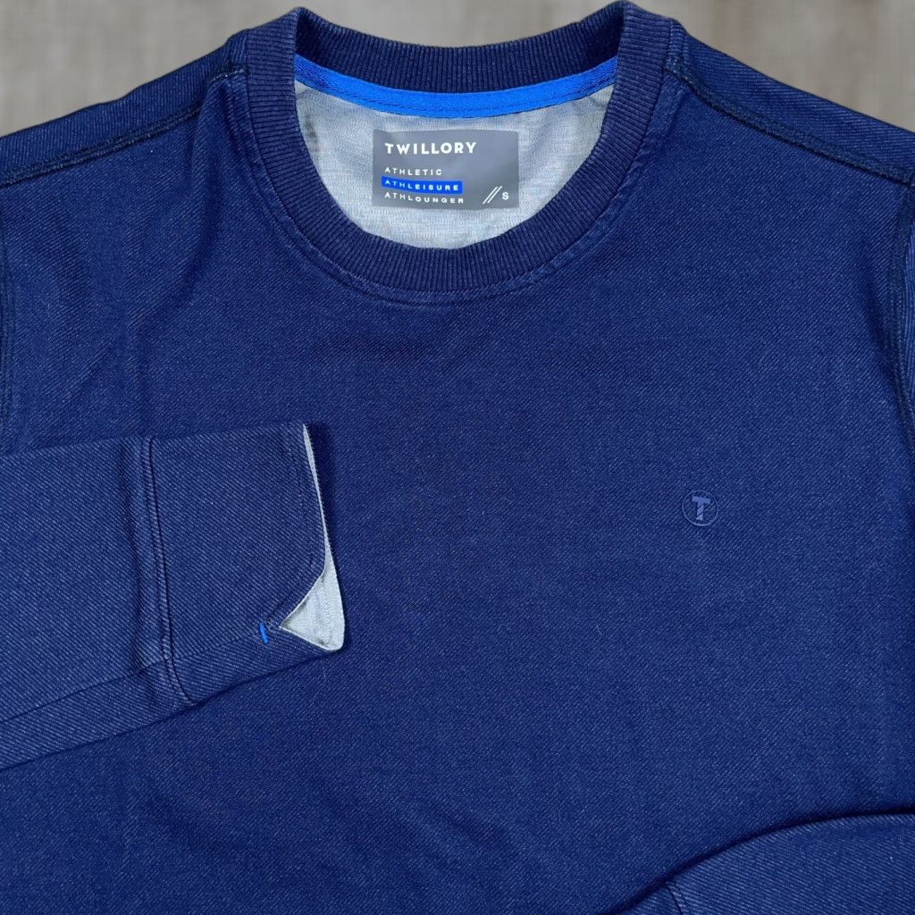 Vintage Twillory Sweatshirt Men Small Navy Blue Crewneck Sweater Athletic Fit Pocket Size US S / EU 44-46 / 1 - 1 Thumbnail