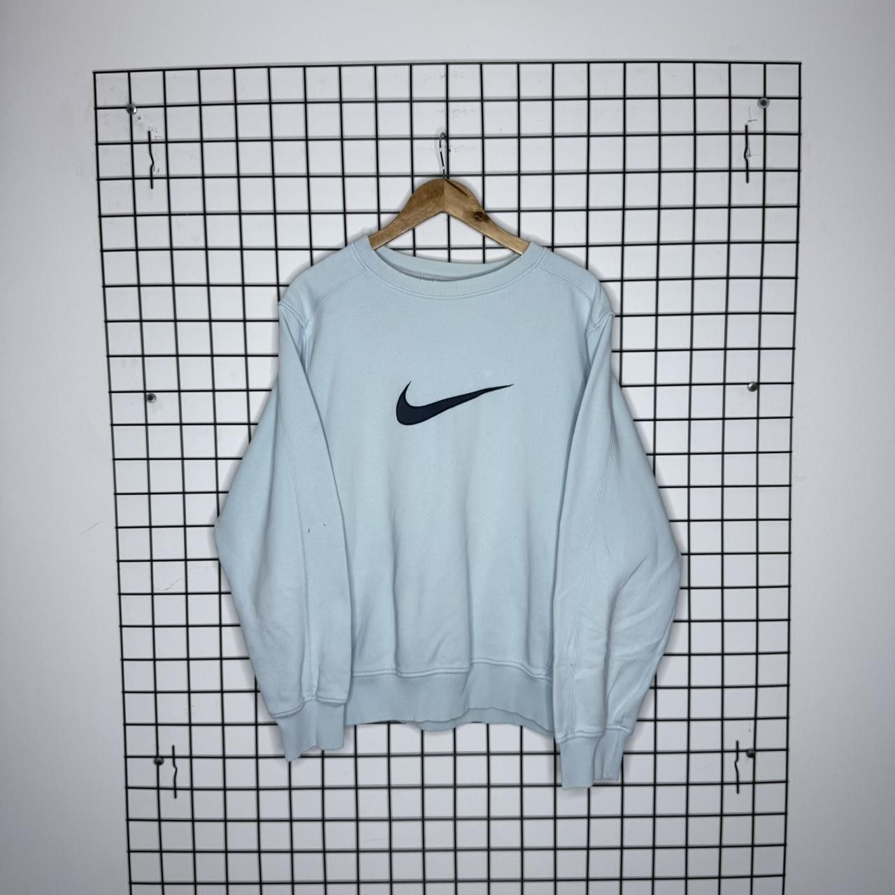 Nike Nike Vintage 90s Crewneck Baby Blue Retro Size US M / EU 48-50 / 2 - 1 Thumbnail