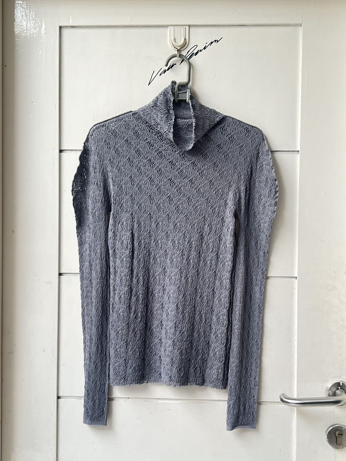 Issey Miyake Issey M.&K YOKO Grey Pleats Mesh T-shirt Size US XS / EU 42 / 0 - 1 Thumbnail