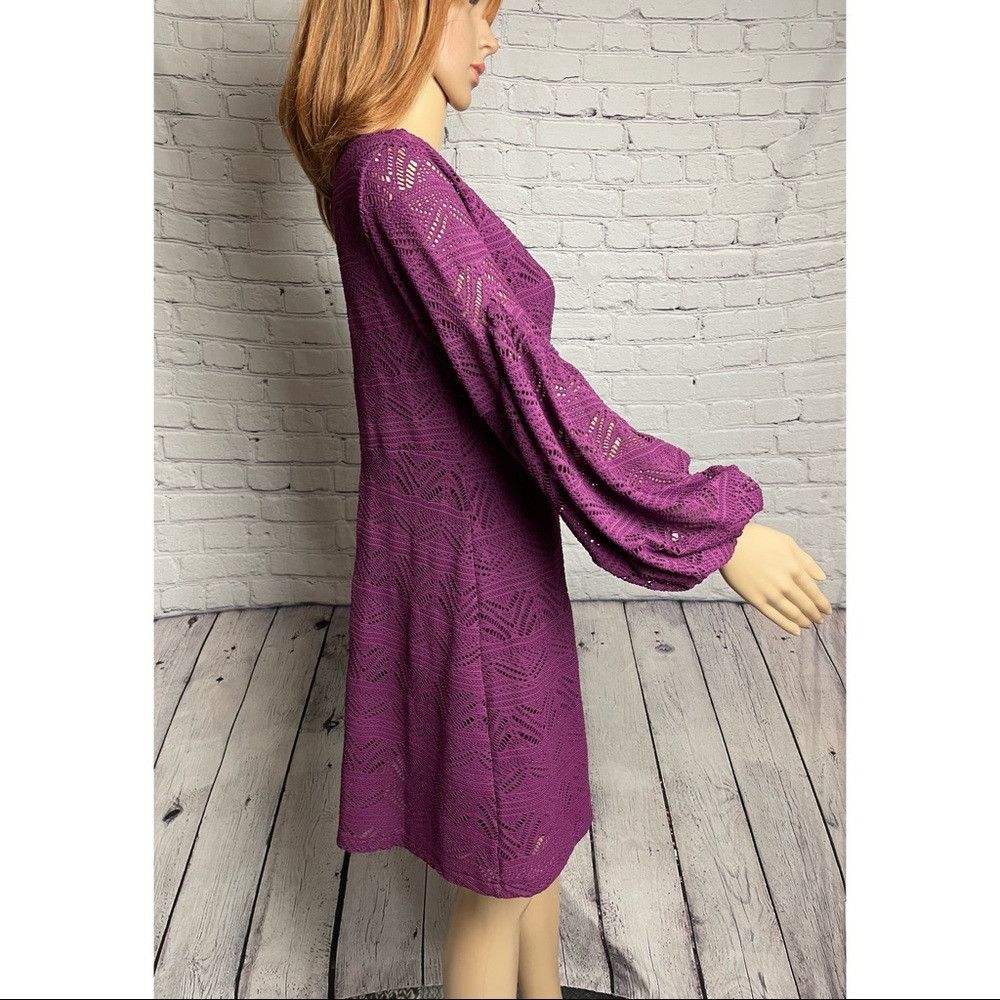 Anthropologie NWT New Anthropologie Maeve Laila Lace Purple Dress Size XS Size XS / US 0-2 / IT 36-38 - 4 Thumbnail