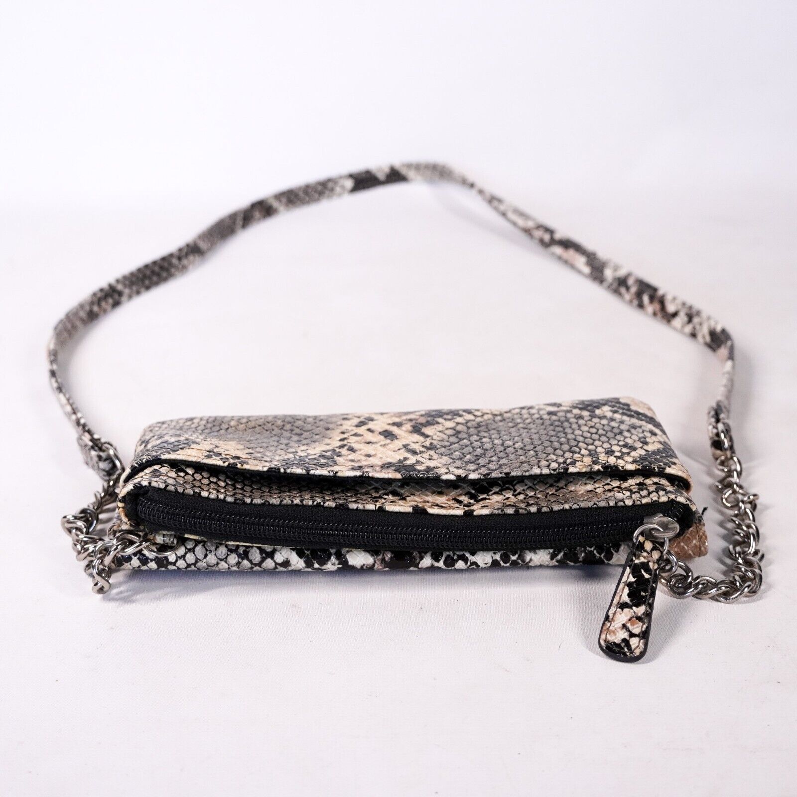 Other Reptile Snake Skin Lizard Bag Satchel Handbag Purse Tan Size ONE SIZE - 3 Thumbnail
