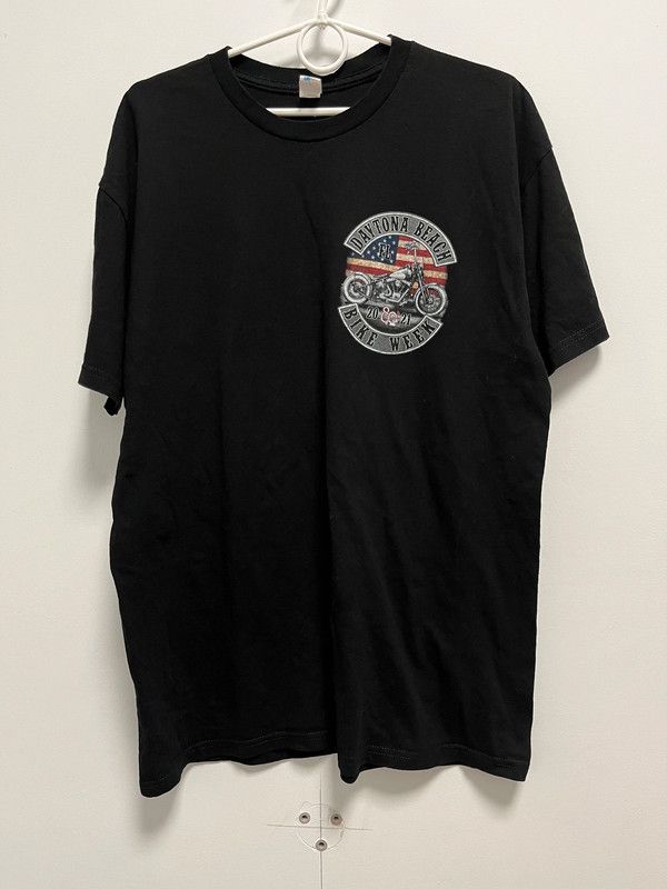 Vintage Daytona Beach FL Bike Week Print T-Shirt Size US L / EU 52-54 / 3 - 1 Thumbnail