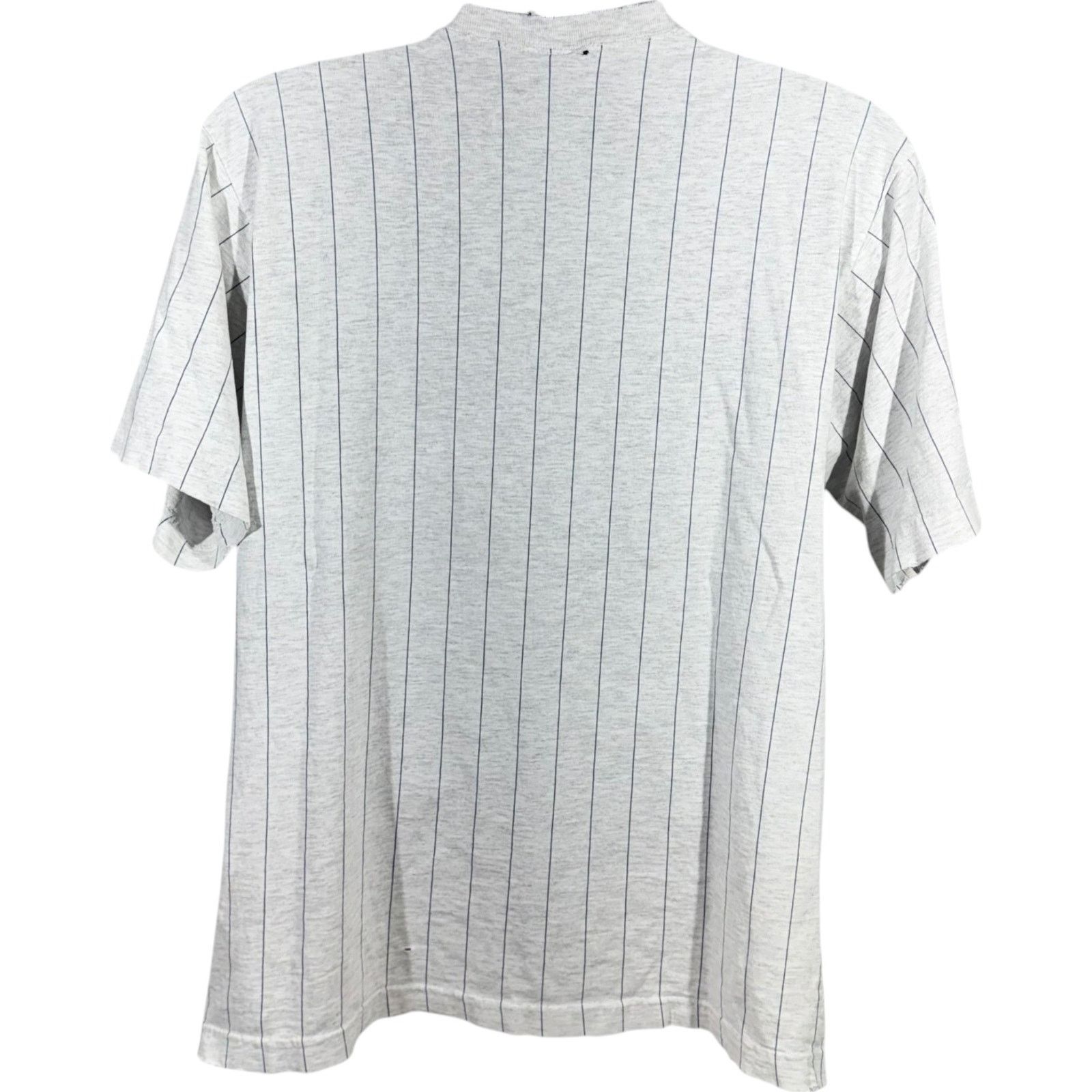 Nutmeg Vintage Nutmeg Atlanta Braves Pin Striped MLB Tee 90s Size US M / EU 48-50 / 2 - 5 Thumbnail