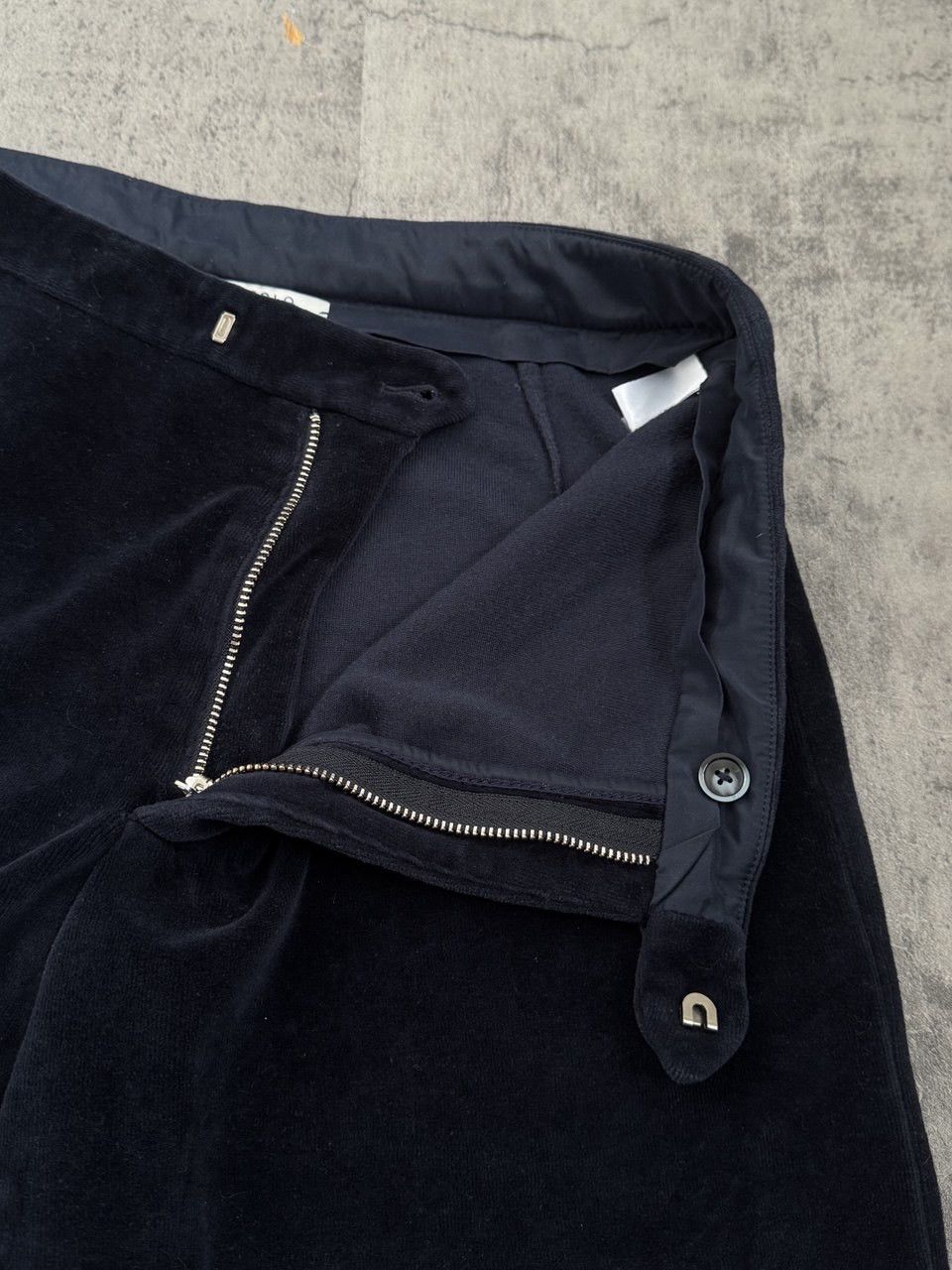 Circolo 1901 Circolo 1901 Velour Midnight Blue Flared Pants Size 28" / US 6 / IT 42 - 12 Thumbnail