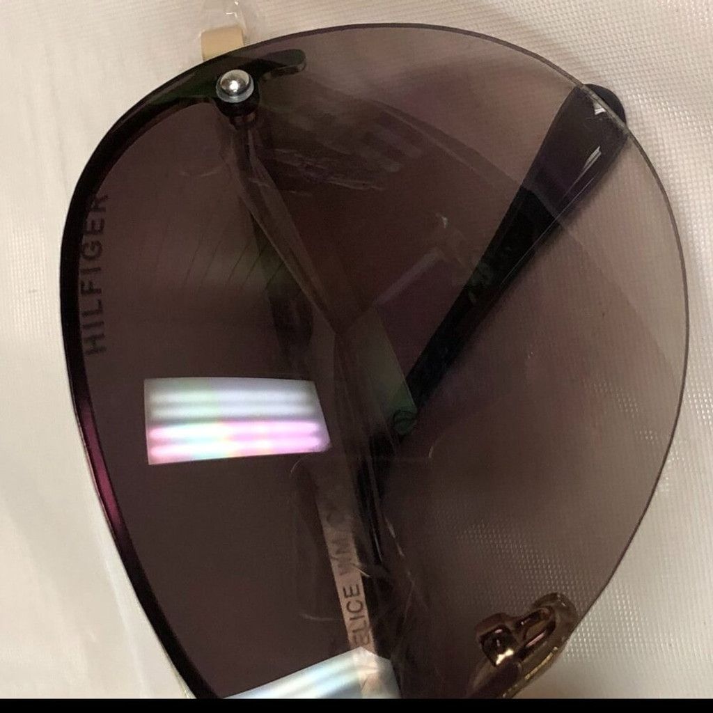 Tommy Hilfiger Tommy Hilfiger Gold & Red Aviator Sunglasses Size ONE SIZE - 2 Thumbnail