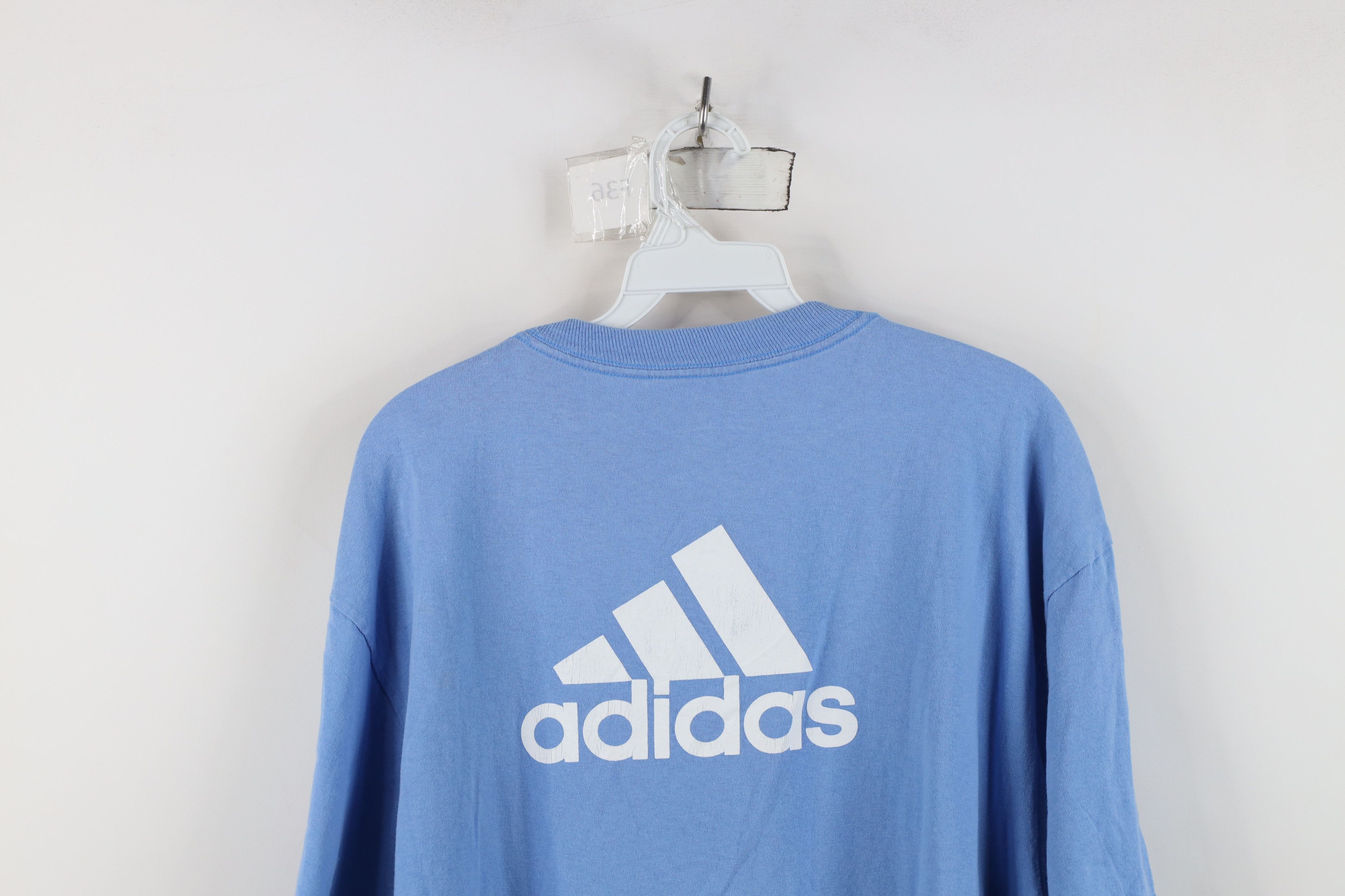 Adidas Vintage Adidas Madonna University Volleyball T-Shirt Blue Size US L / EU 52-54 / 3 - 10 Thumbnail