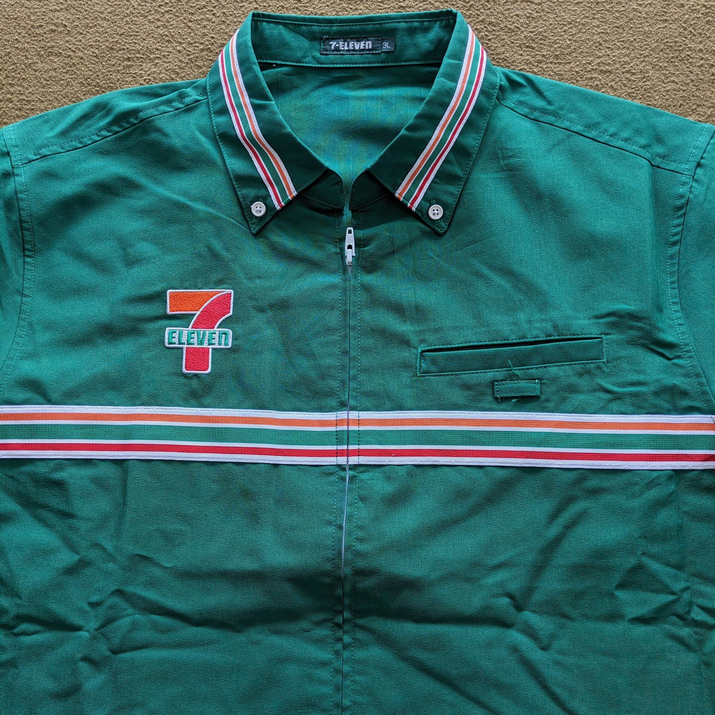 Vintage Vintage 7 ELEVEN Uniform Workers Jacket Size US L / EU 52-54 / 3 - 2 Thumbnail