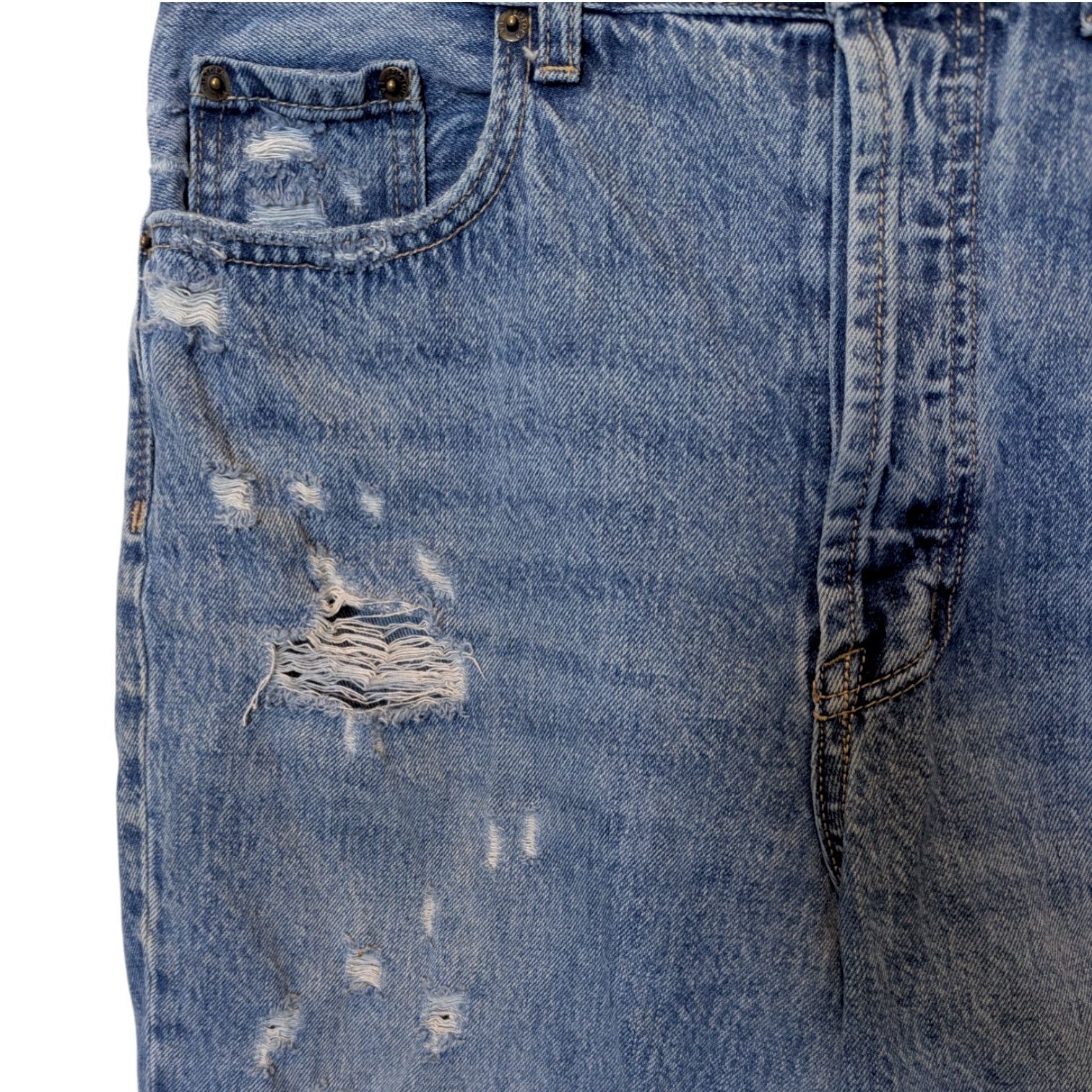 Pistola Pistola Cassie High Rise Straight Crop Distressed Jeans Size 31" - 8 Thumbnail