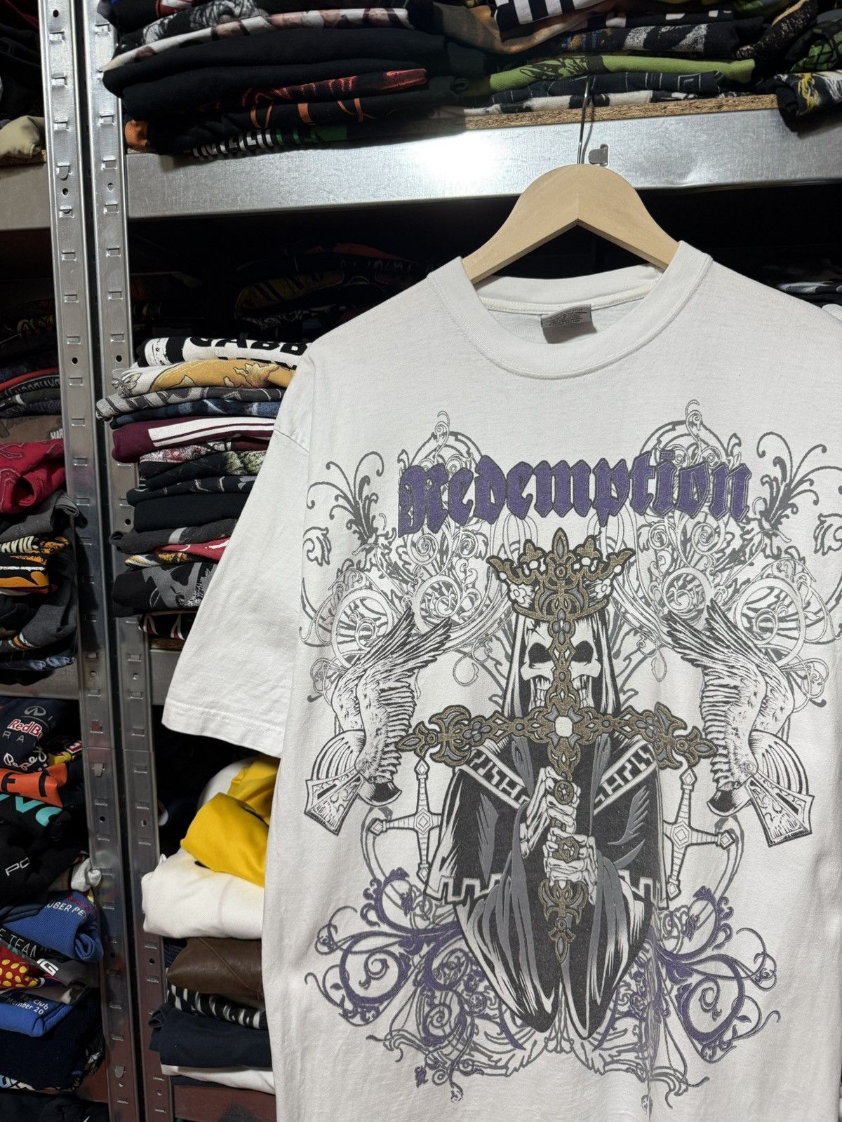 Raw State Y2K Raw State Redemption Hysteric Glamour Opium T-Shirt Hype Size US L / EU 52-54 / 3 - 3 Thumbnail