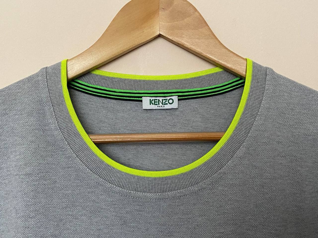 Kenzo 📌 KENZO Classic Tiger Head T Shirts Men Gray Size US XL / EU 56 / 4 - 5 Thumbnail
