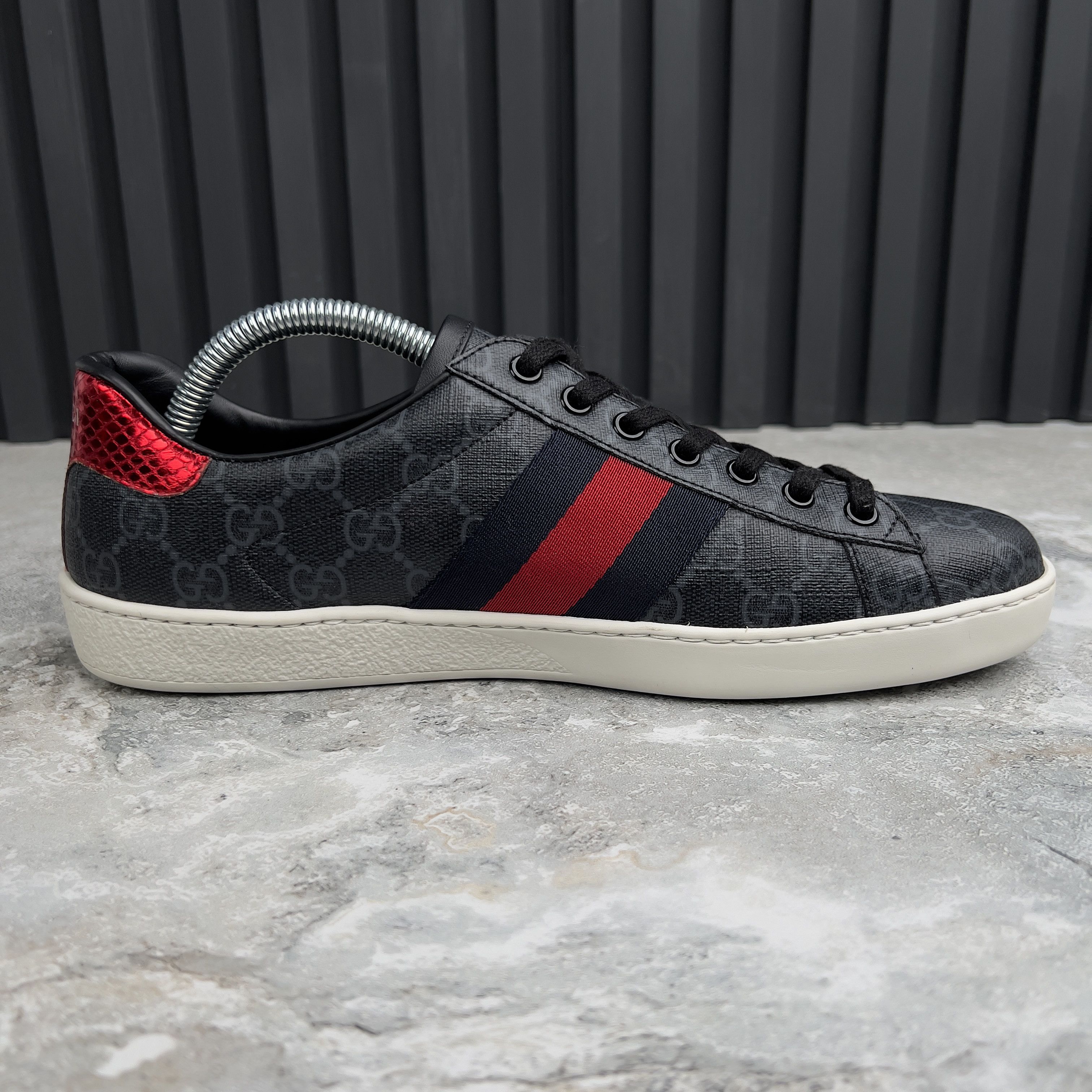 Gucci Gucci Ace Web GG Monogram Supreme Sneakers Leather Size US 7.5 / EU 40-41 - 7 Thumbnail