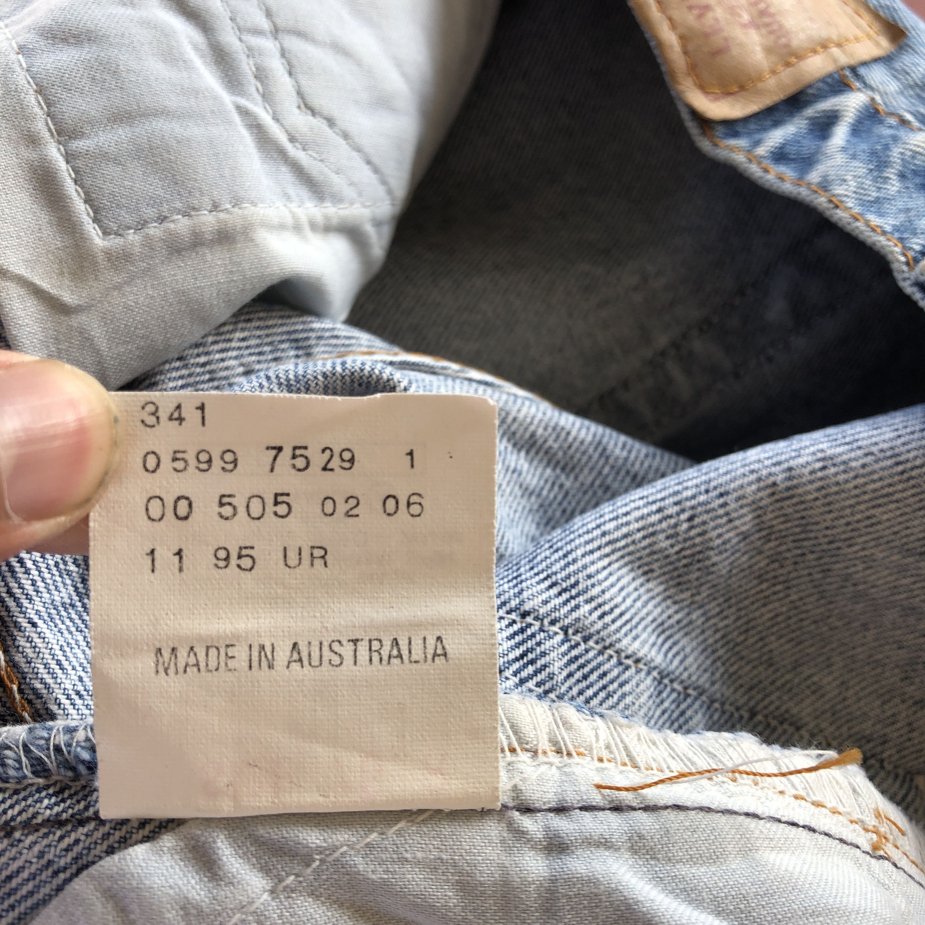 Levi's Vintage 80s Levis 505 Faded Stonewash Jeans Button Fly Denim Size US 28 / EU 44 - 10 Thumbnail