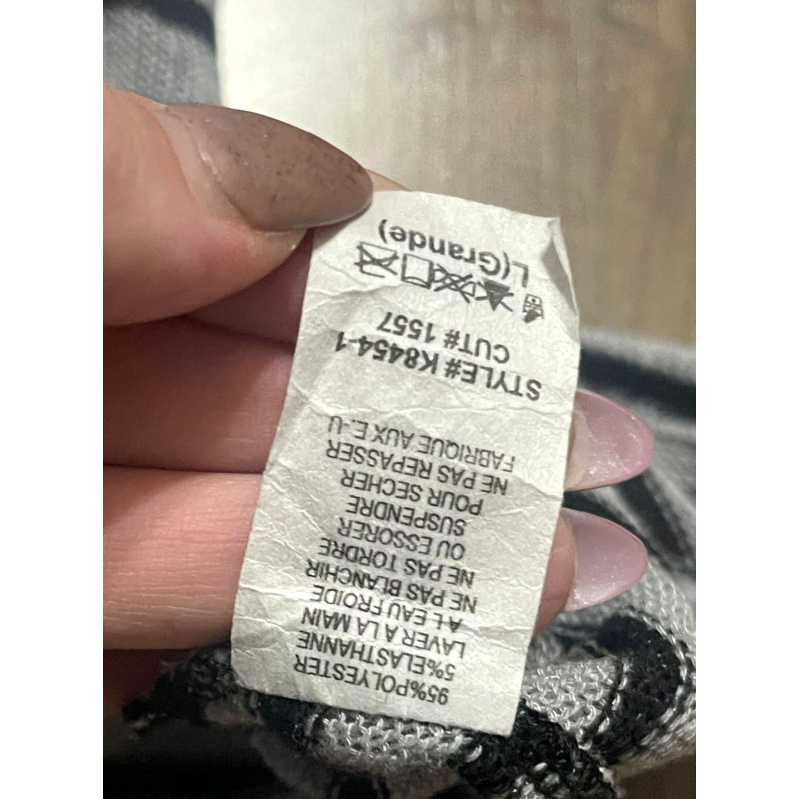 Vintage **Women's Size Large Black Gray Ginger G Striped Hoodie** User: Women's Size Large Black Gray Ginger G Striped Hoodie Size L / US 10 / IT 46 - 5 Thumbnail
