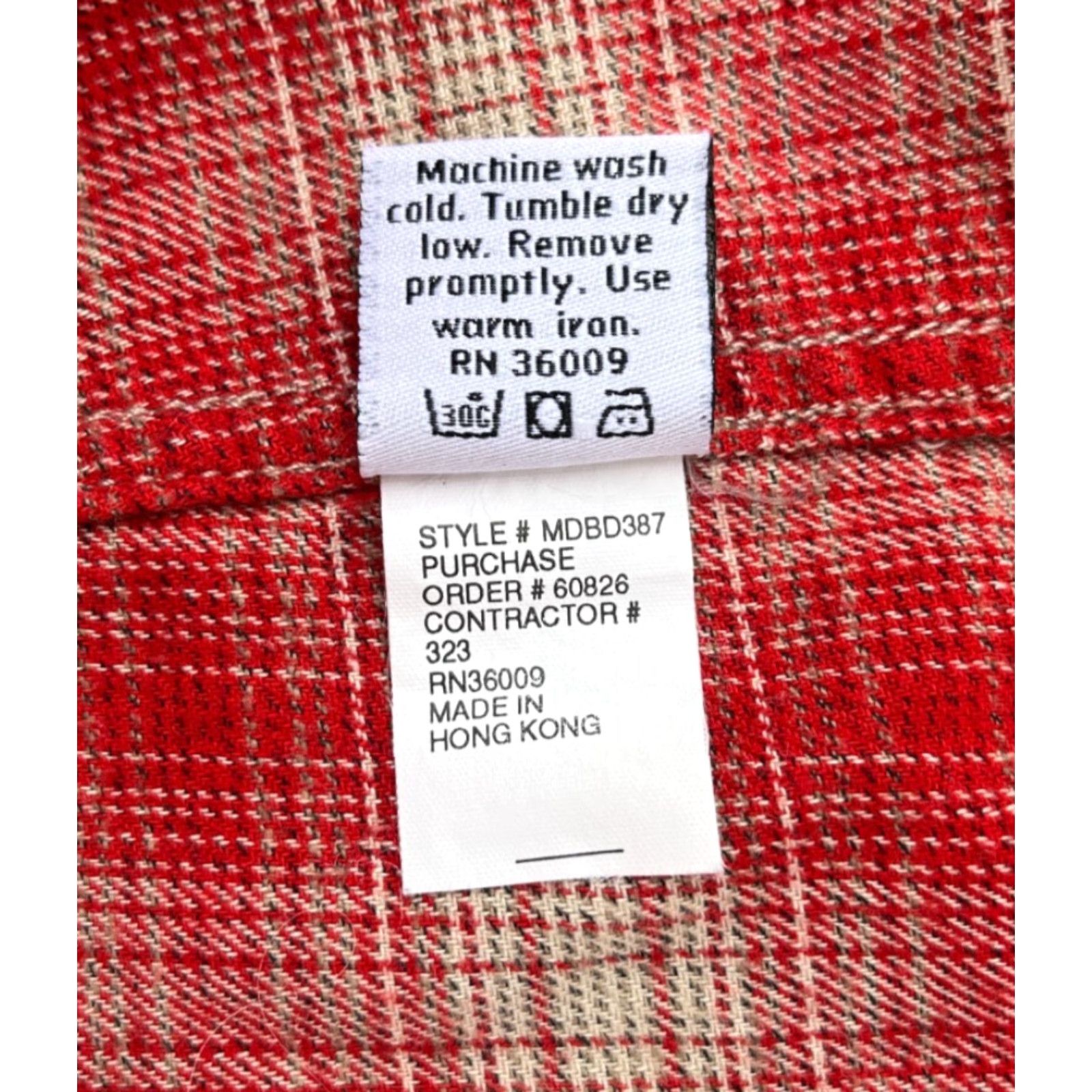 Calvin Klein VINTAGE Calvin Klein Women's Pearl Snap Western Shirt Plaid Sz M Red 90s with Pockets Size M / US 6-8 / IT 42-44 - 7 Thumbnail