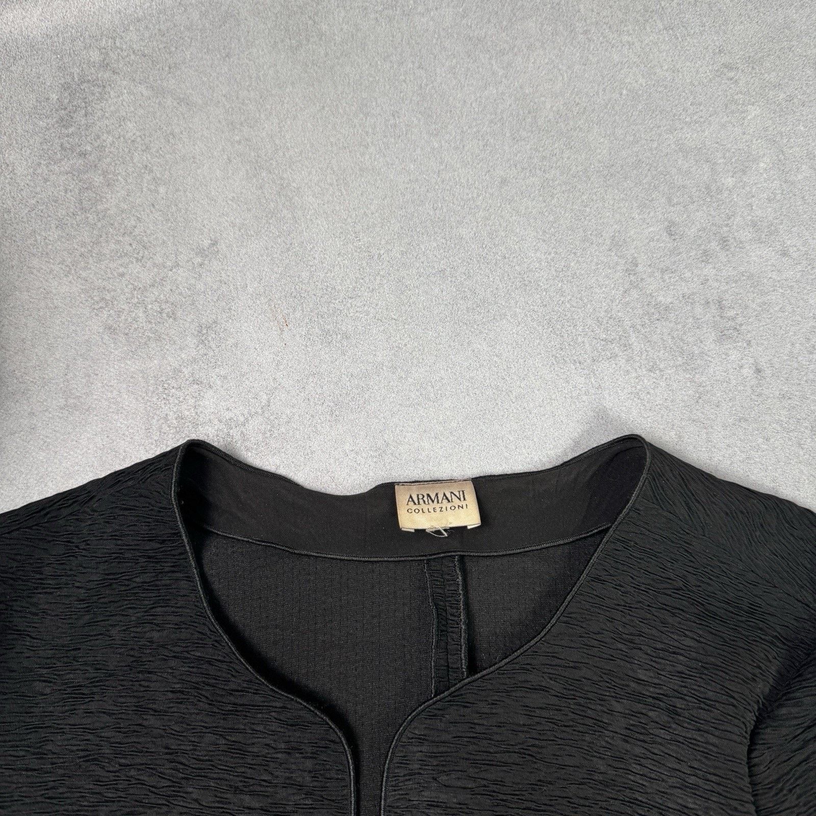 Armani Collezioni Armani Collezioni Pleated Jacket Blazer Black Size 42 Size M / US 6-8 / IT 42-44 - 22 Thumbnail