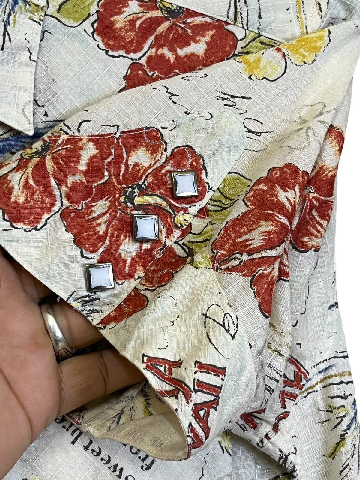 Japanese Brand NICE🔥ALOHA HAWAII OREGON TRAIL WESTERN SNAP BUTTON UPS SHIRT Size US S / EU 44-46 / 1 - 8 Thumbnail