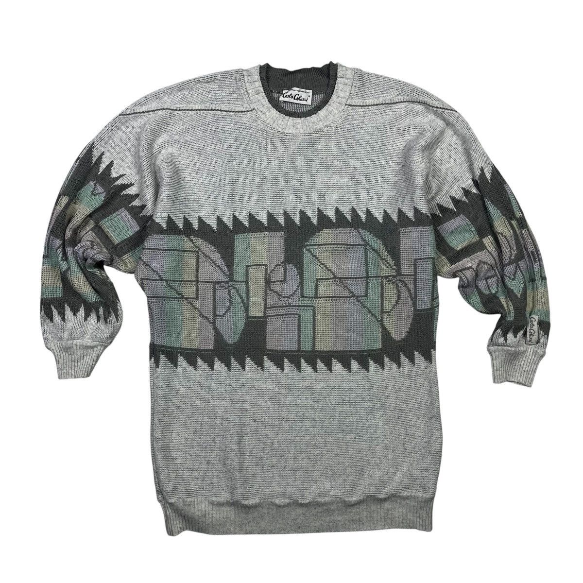 Carlo Colucci × Vintage Carlo Colucci Vintage Sweater Wool Cable Knitwear Size US XL / EU 56 / 4 - 1 Thumbnail