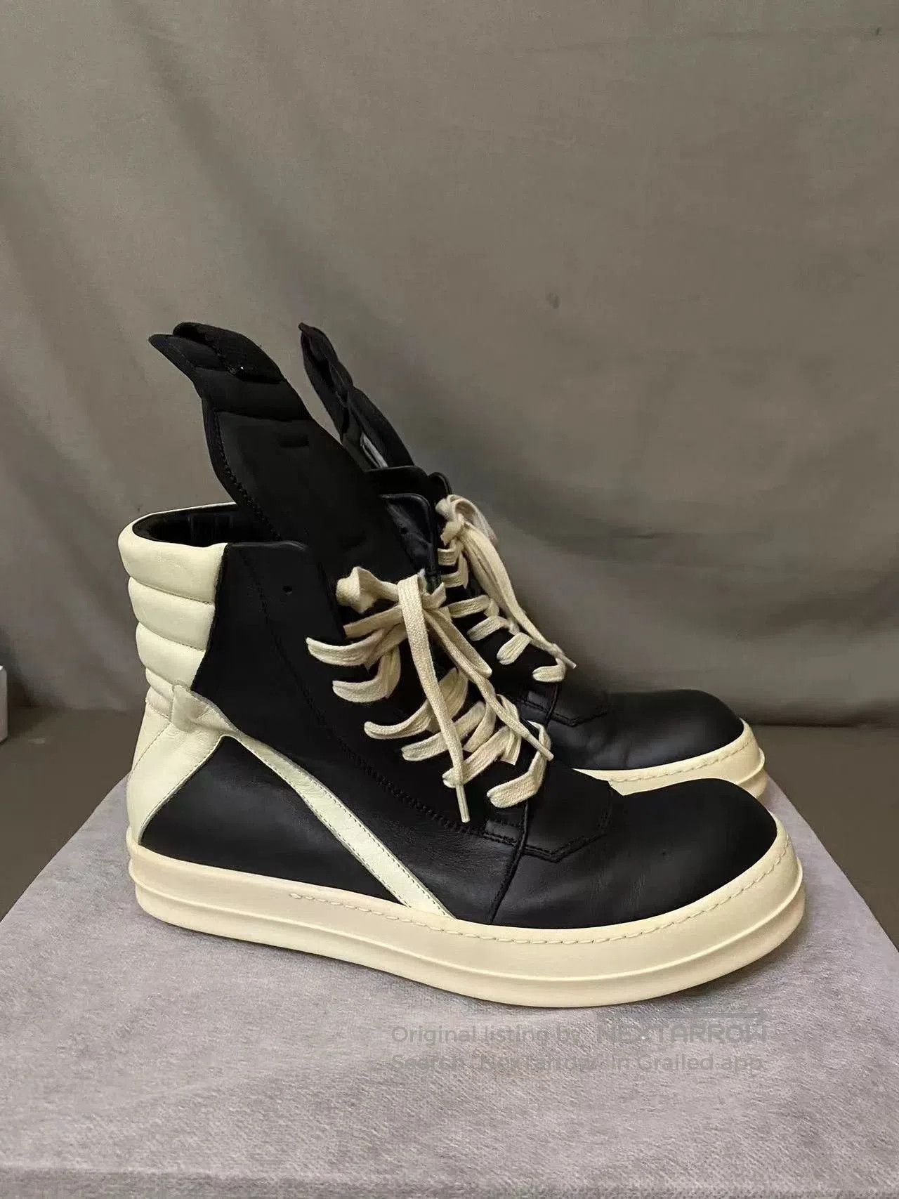 Rick Owens Rick Owens Black Leather Sneakers Size 41.5. Size US 8.5 / EU 41-42 - 1 Thumbnail