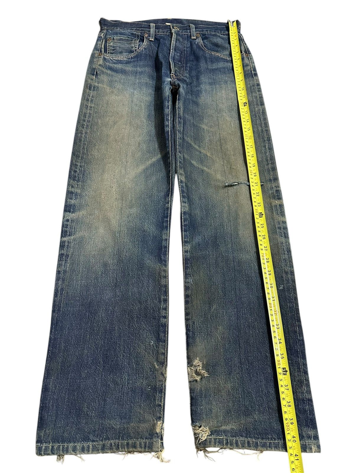 Japanese Brand Vintage Japan Post O’All Selvedge Mud Wash Style Jeans Size US 30 / EU 46 - 14 Thumbnail