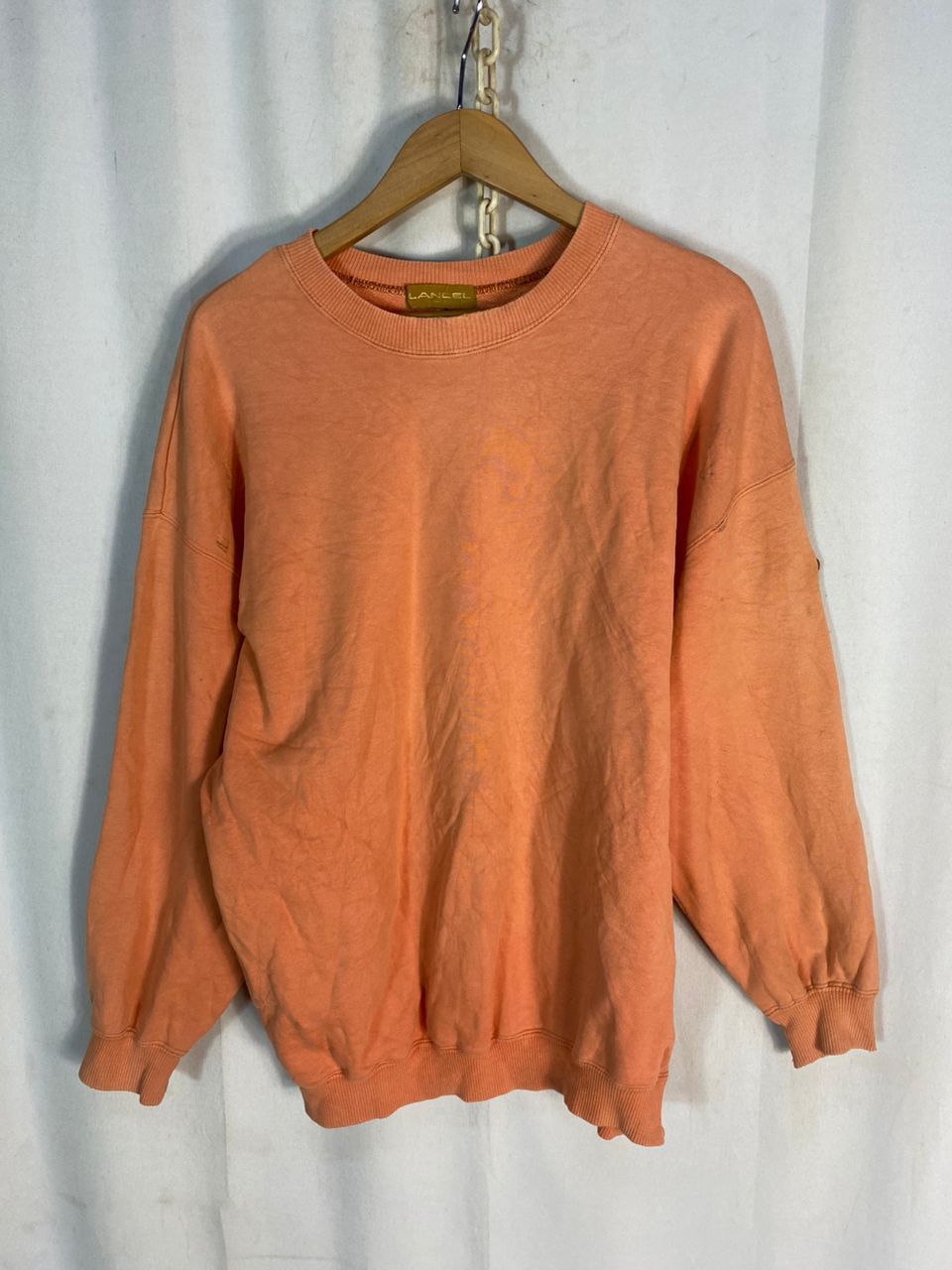 Lancel Vintage lancel spellout distressed sweatshirt Size US L / EU 52-54 / 3 - 12 Thumbnail
