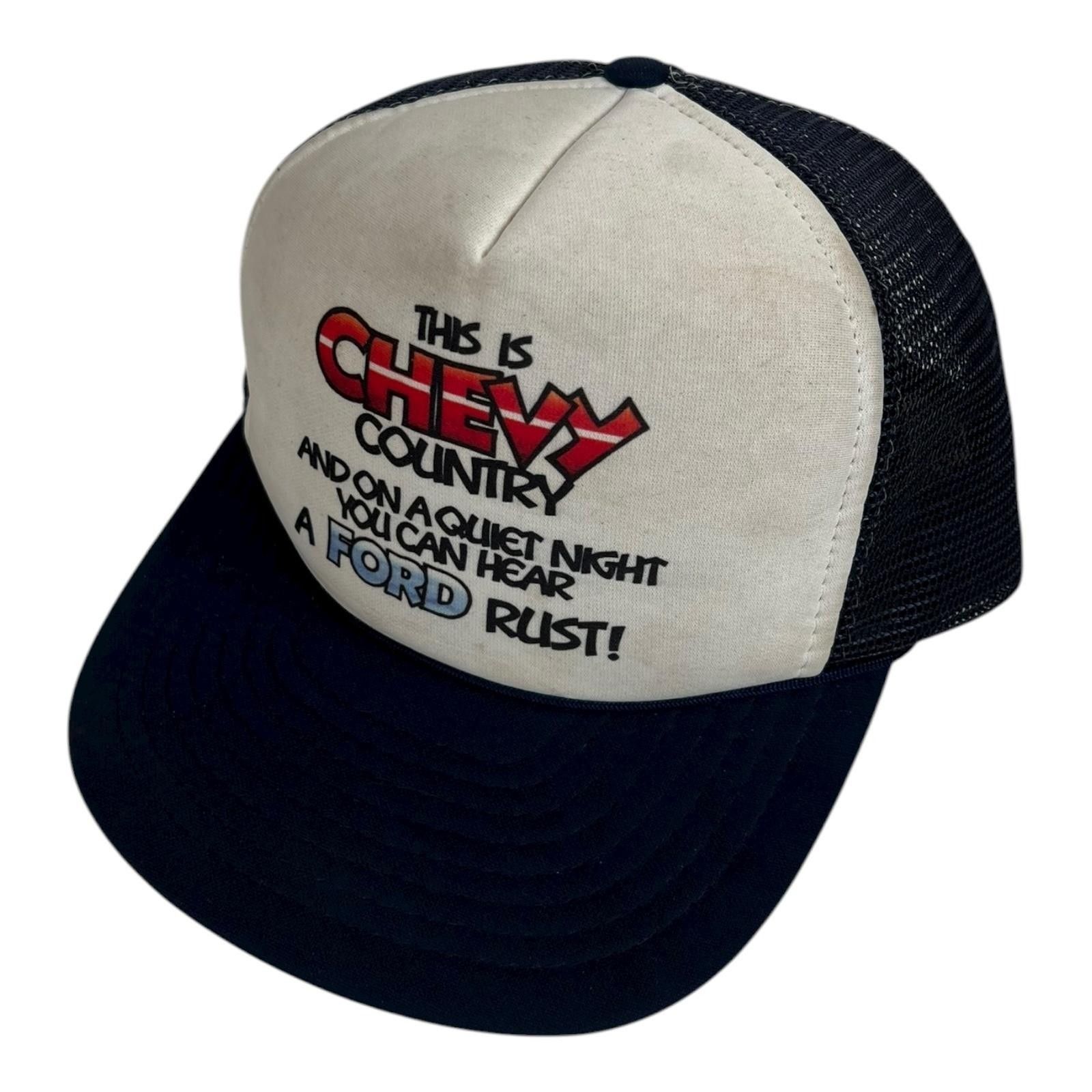 Other Vintage Chevy Trucker Snap Back Hat Cap"This is Chevy Countr Size ONE SIZE - 1 Thumbnail
