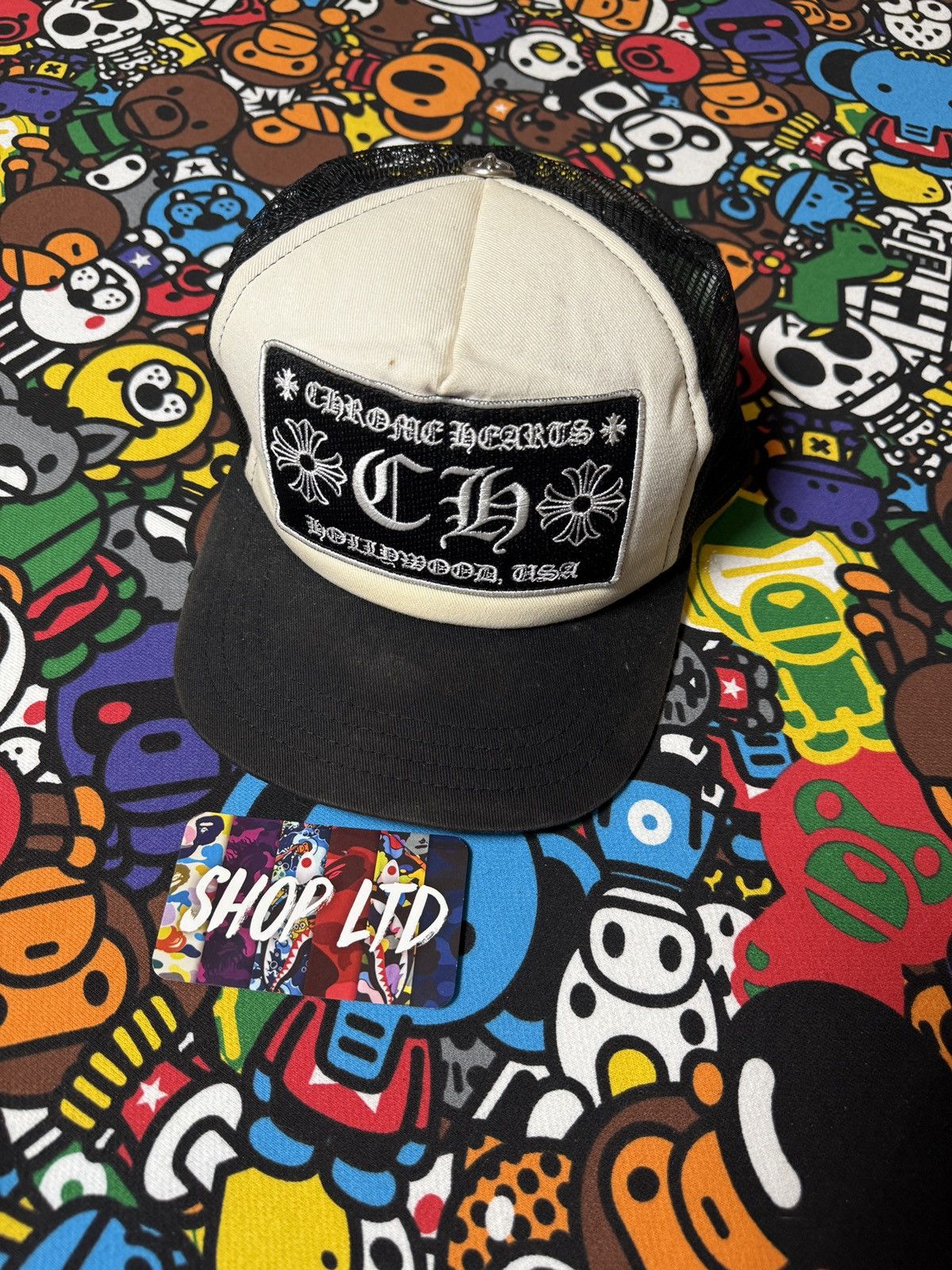 Chrome Hearts Chrome Hearts Black Hollywood Trucker Hat Size ONE SIZE - 1 Thumbnail