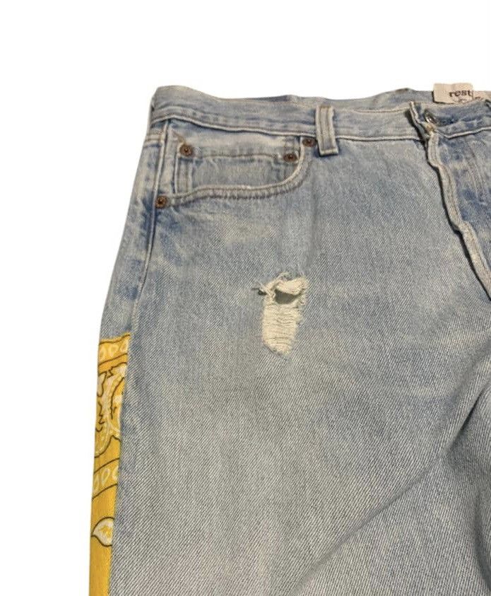 Levi's Vintage Levis 501 Straight Patchwork Jeans Size US 34 / EU 50 - 9 Thumbnail