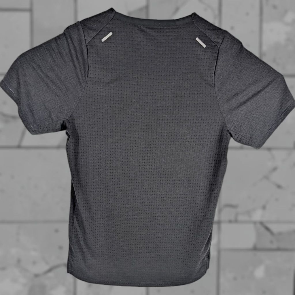 Nike Tech Knit Running Mens Shirt Sweat Dri-FIT Short Sleeve Slim Dark Gray sz S ADV Shirt