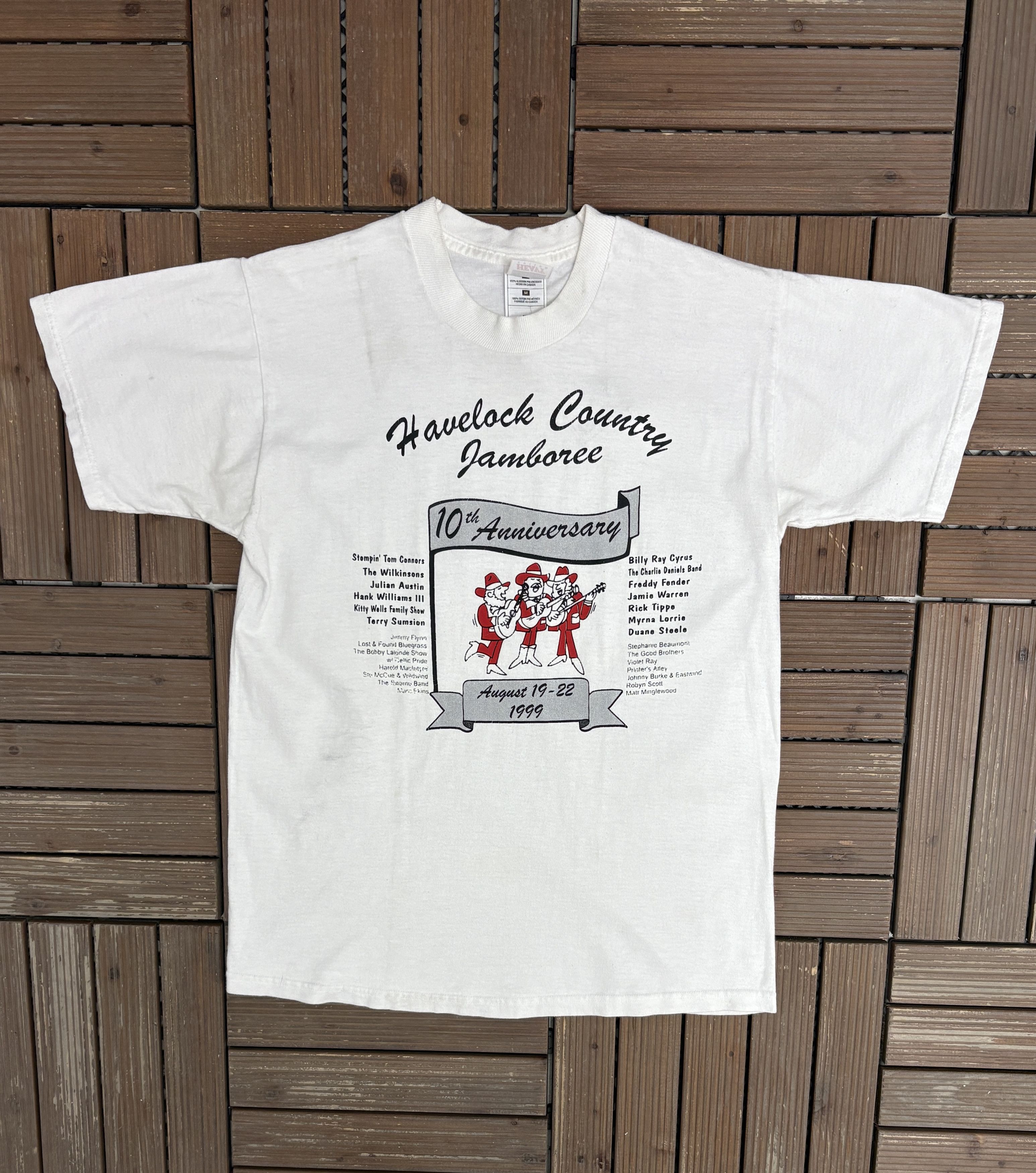 Vintage Havelock Country Jamboree 1999 Vintage White T-Shirt Tee Size US M / EU 48-50 / 2 - 1 Thumbnail