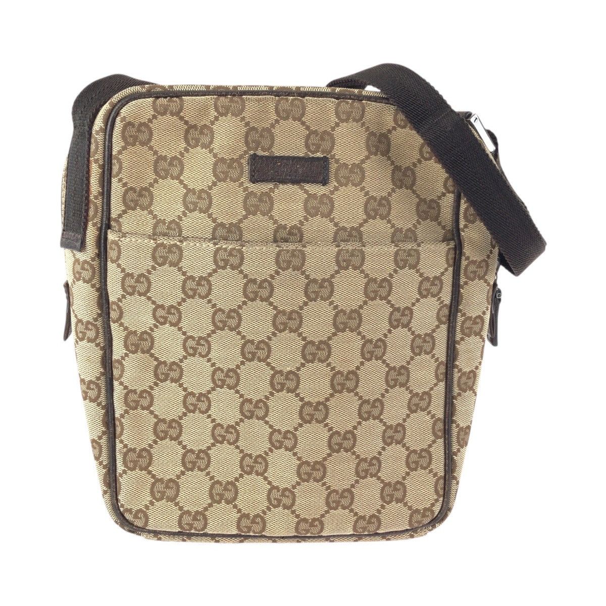 Gucci Gucci Gucci GG Canvas Leather Shoulder Bag Textile Shoulder Bag 122759 DUTY FREE for USA Size ONE SIZE - 1 Thumbnail