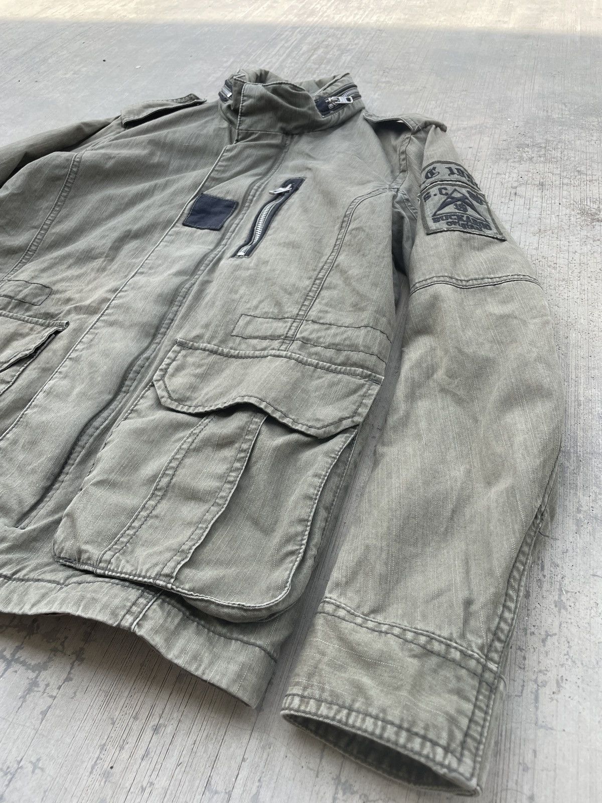 Japanese Brand 2000s JAPANESE BRAND BUCKAROO BONO HOOD MILLITARY JACKET LGB Size US M / EU 48-50 / 2 - 4 Thumbnail